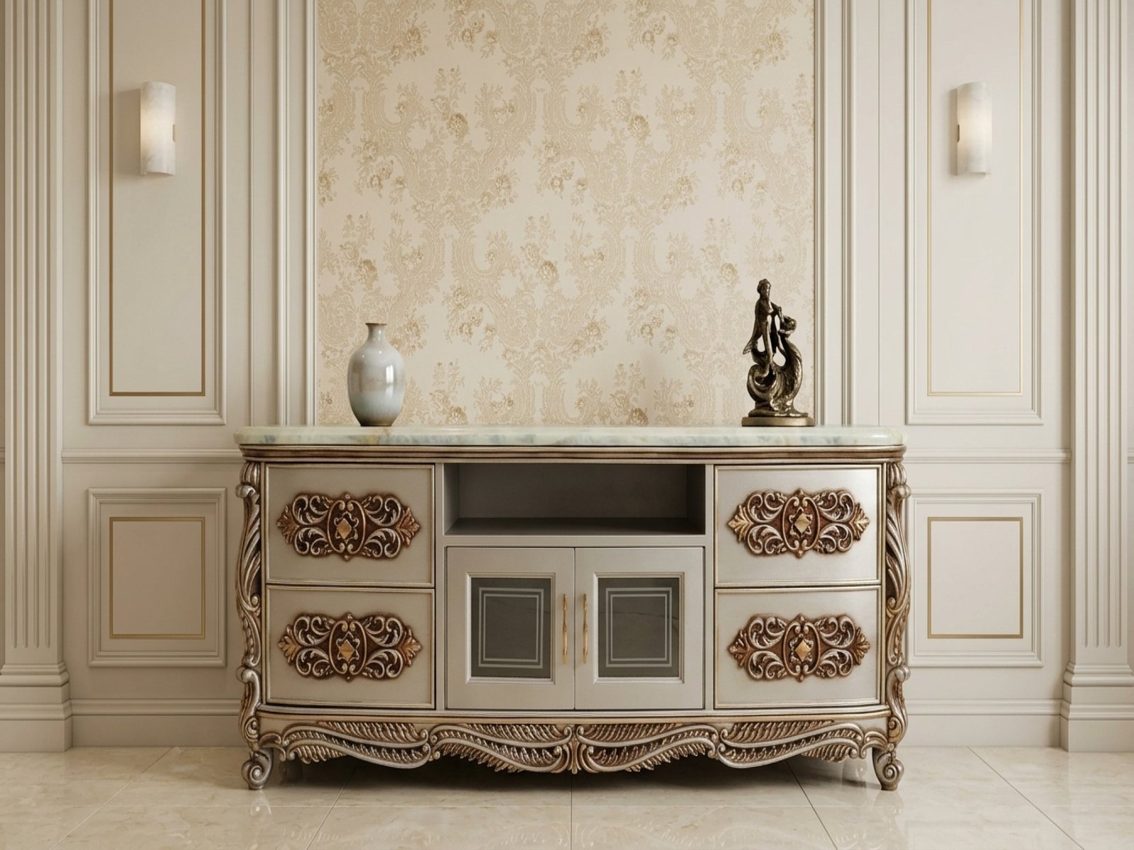 Grace Sideboard  With Marble Top