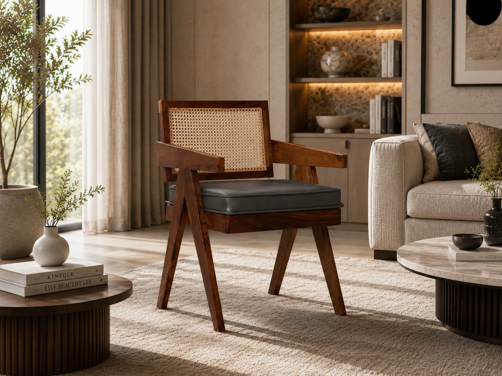 Wellesley Chair In Dark Grey Color