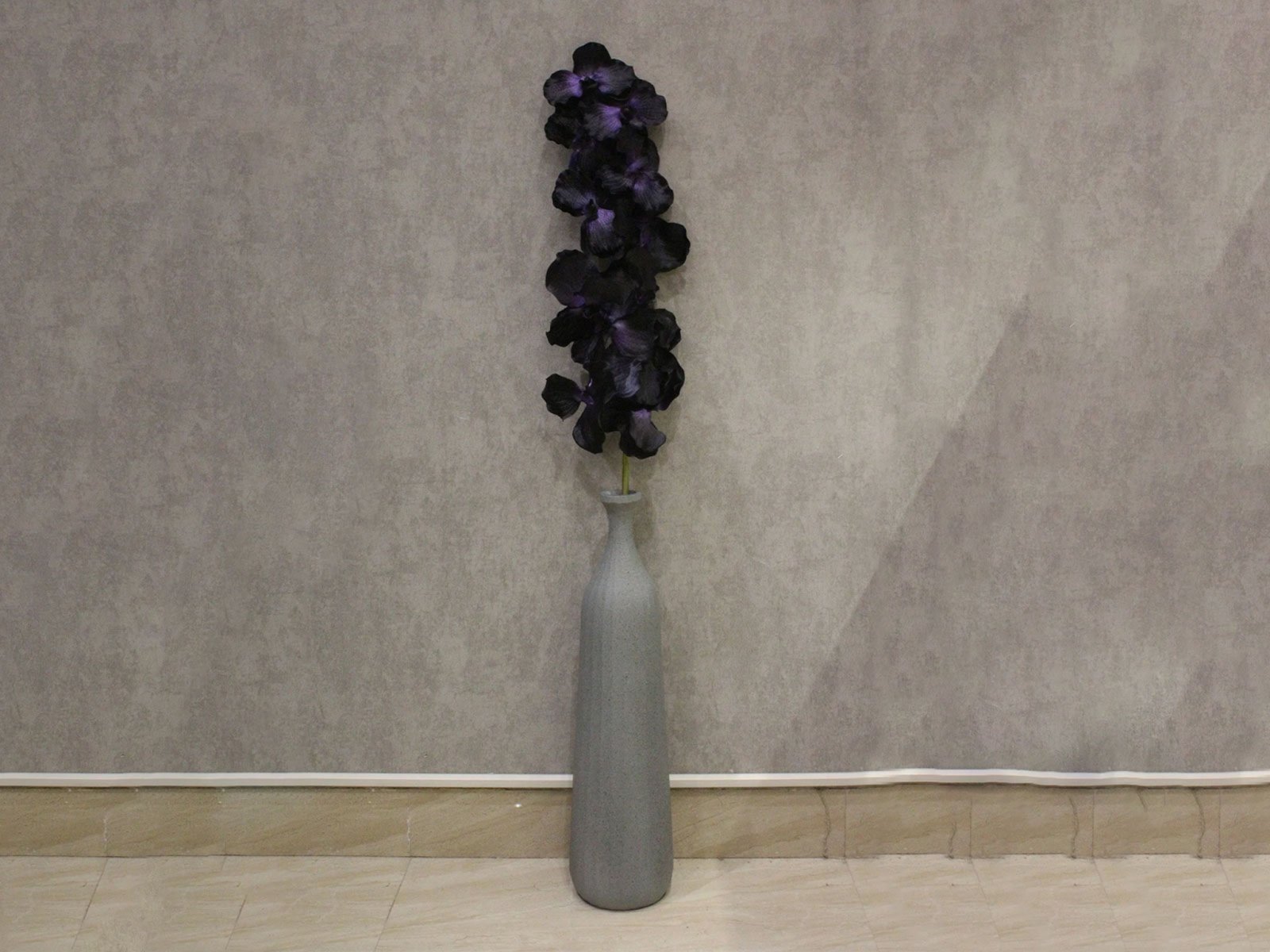 Orchid Real Touch Artificial Flowers for your home or office decor In Black  Color 