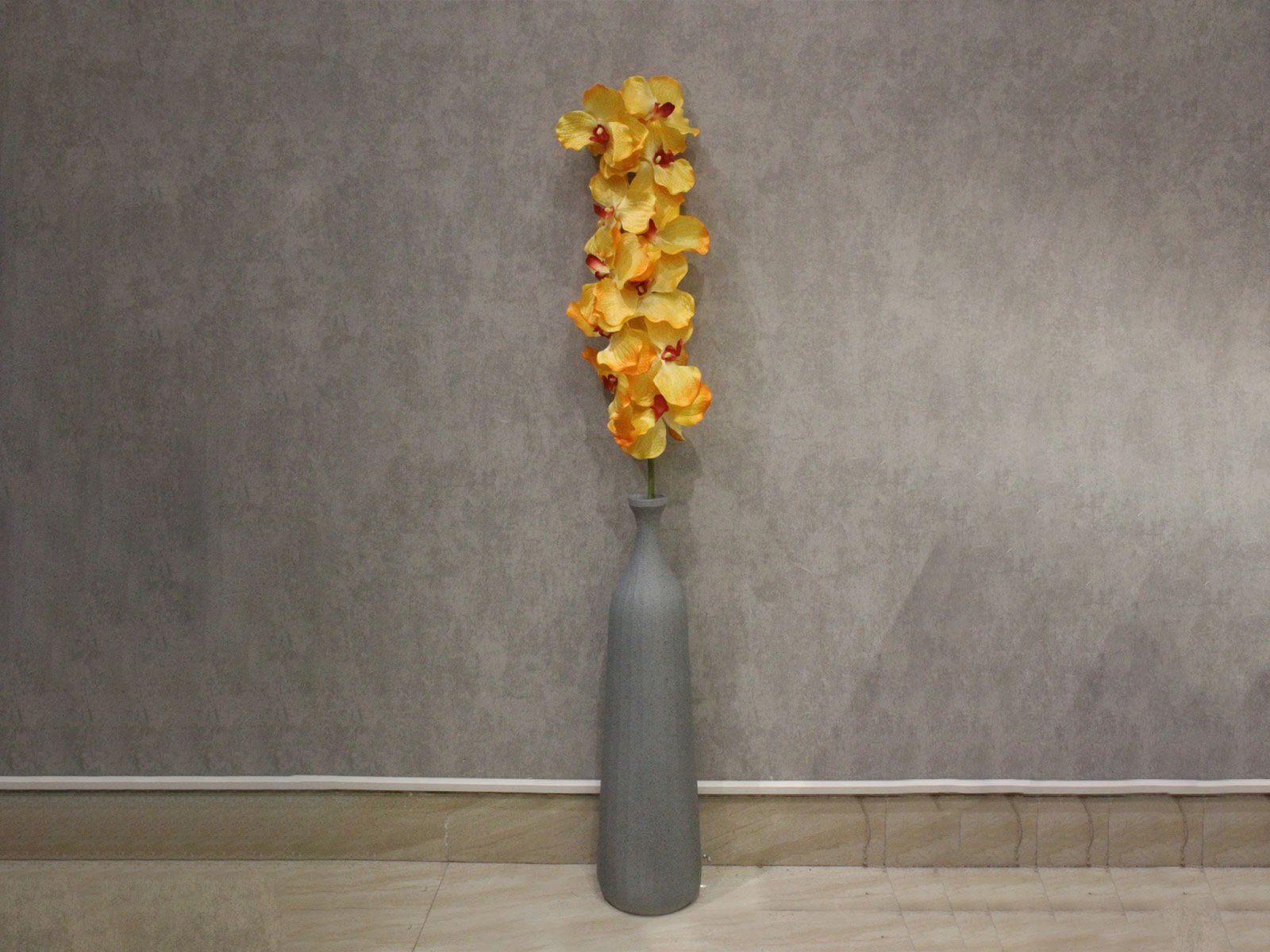 Orchid Real Touch Artificial Flowers for your home or office decor In Yellow  Color 