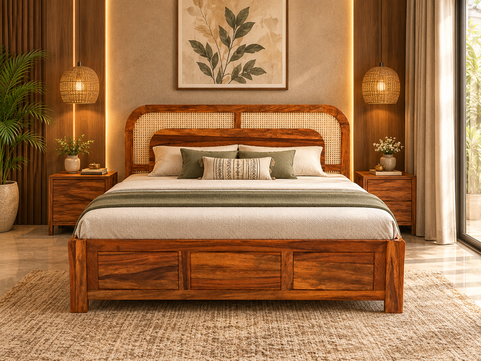 Naira Bed Solid wood 