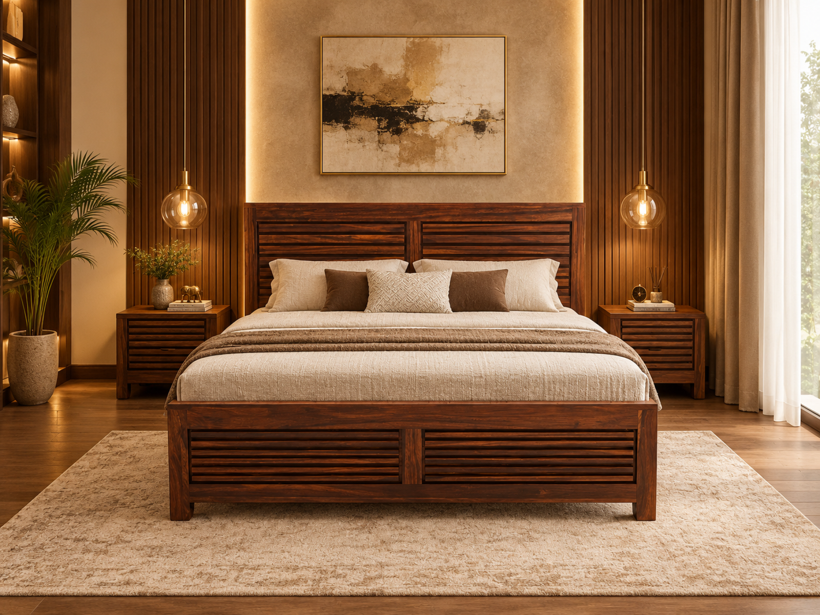 Dhara Bed Solid Wood