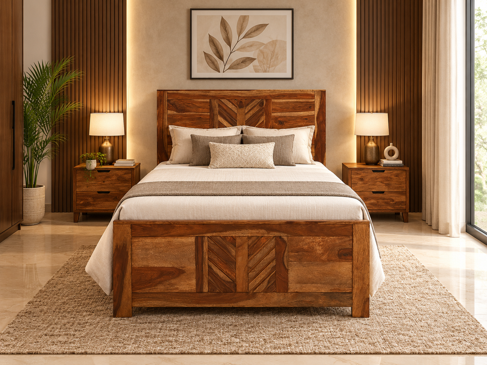 Antara Bed Solid Wood 