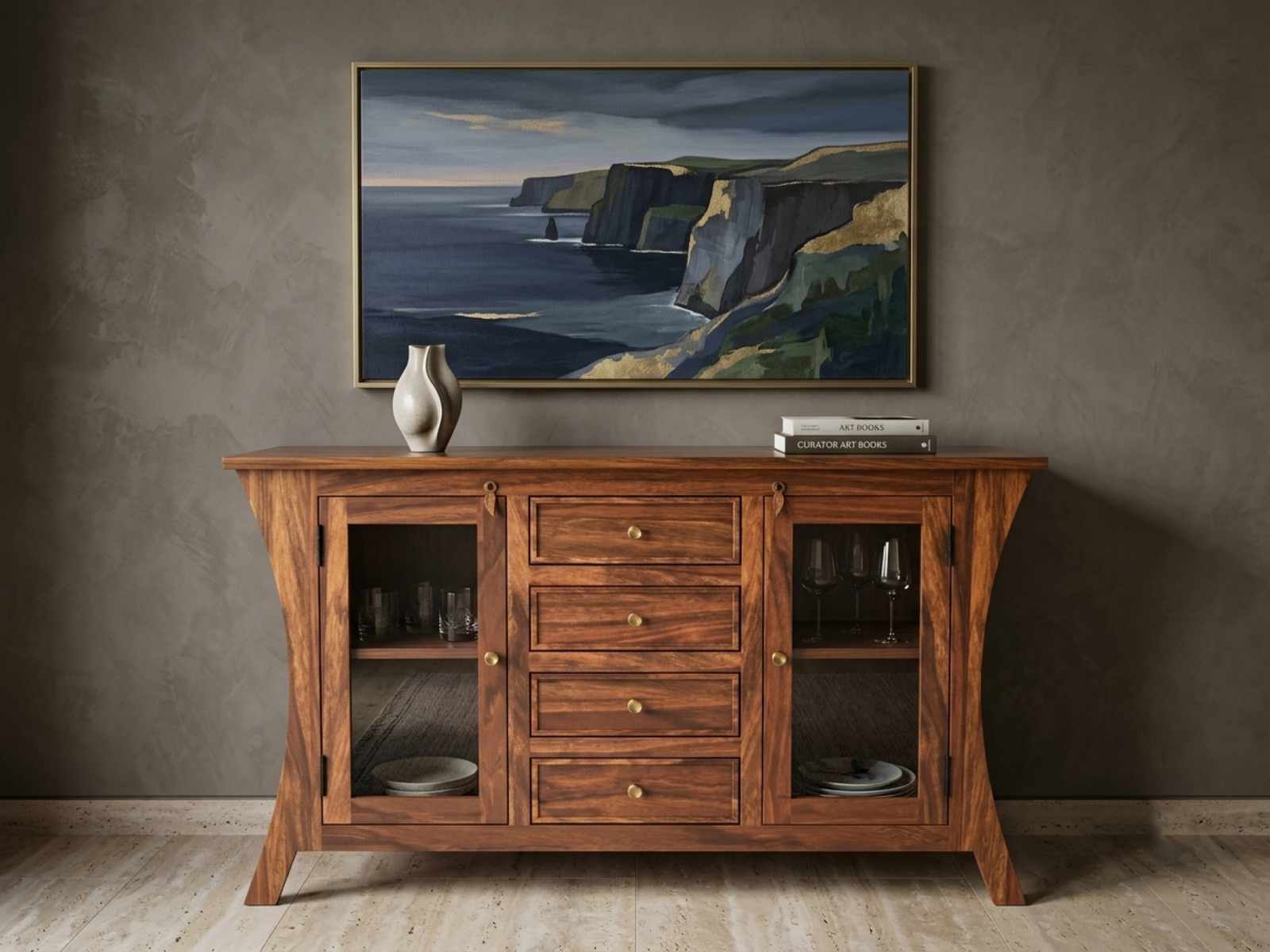 Kian  Solid Wood Sheesham Sideboard
