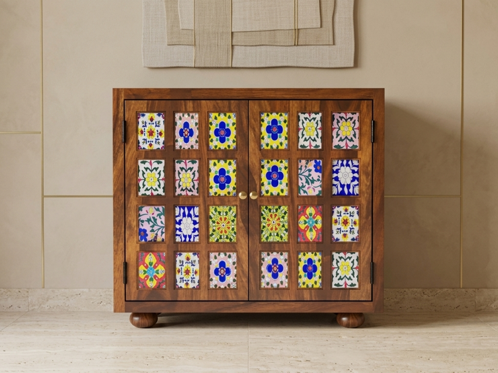 Chitra Solid Wood Sheesham Sideboard 3