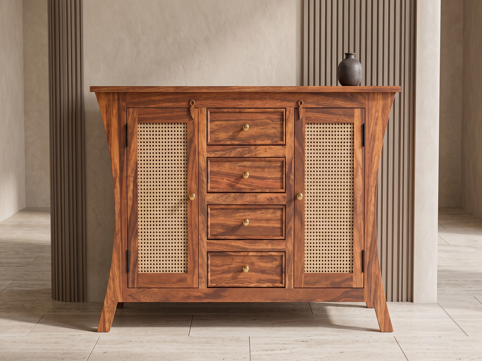 Kian  Solid Wood Sheesham Sideboard