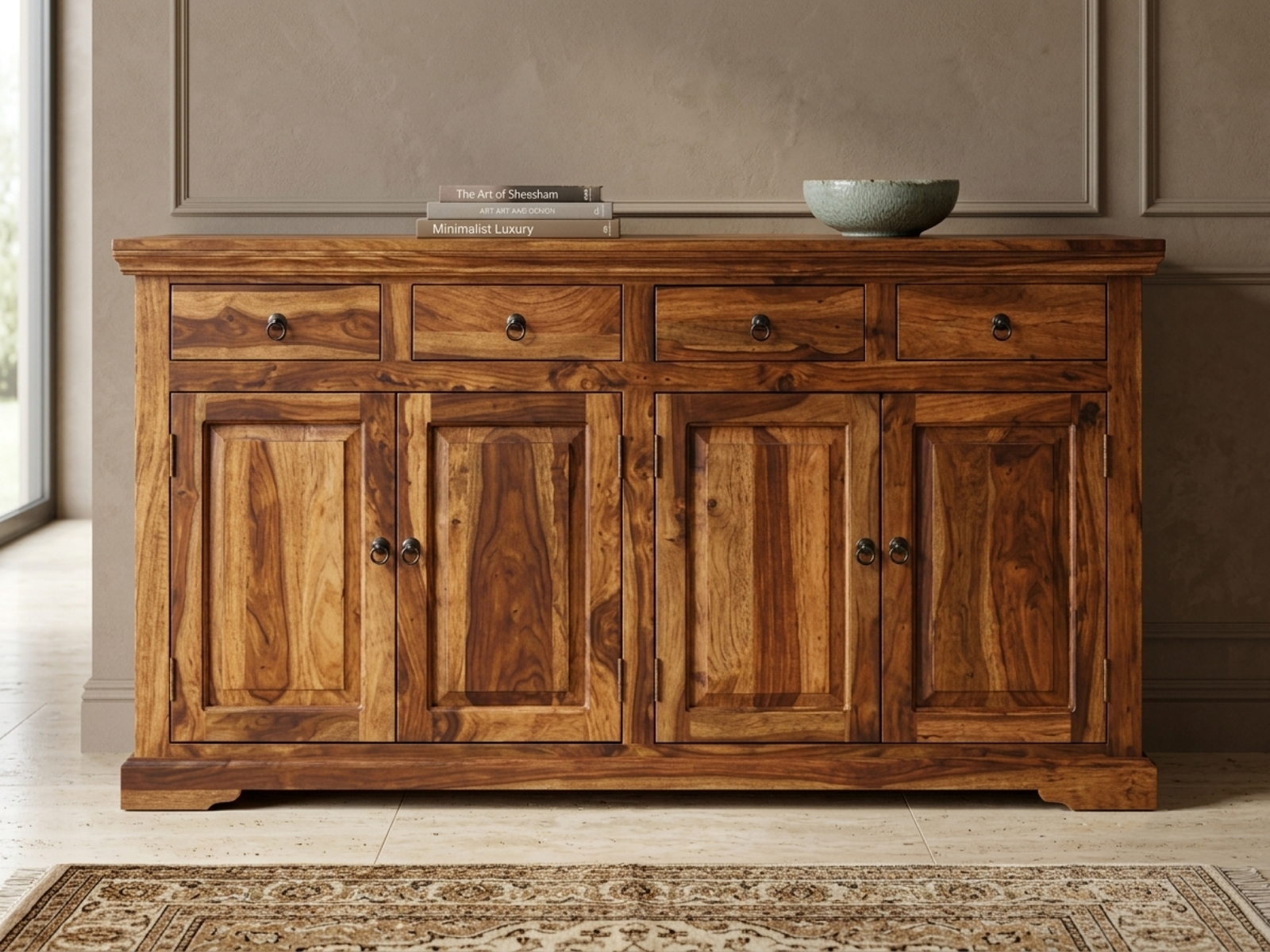 Nitya Solid Wood Sheesham Sideboard 