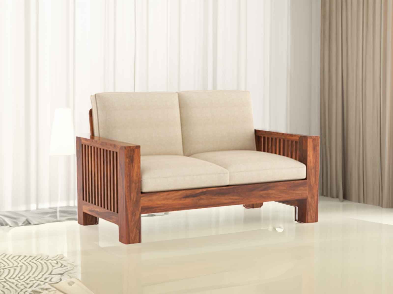 Dhara Solid Wood Sheesham 2 Seater Sofa 