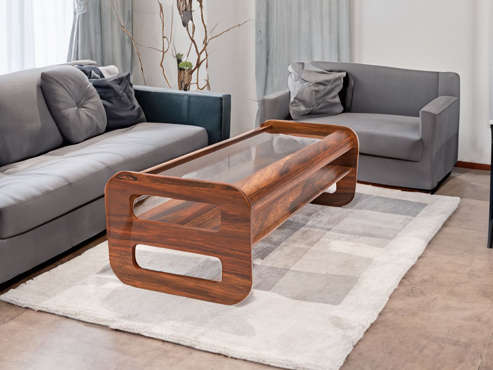Kain Solid Wood Sheesham Coffee Table 