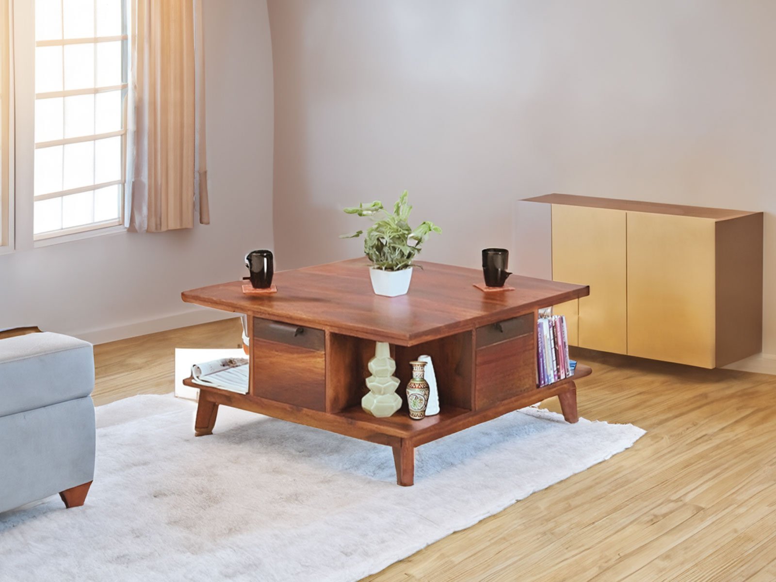 Som solid wood sheesham coffee tabel