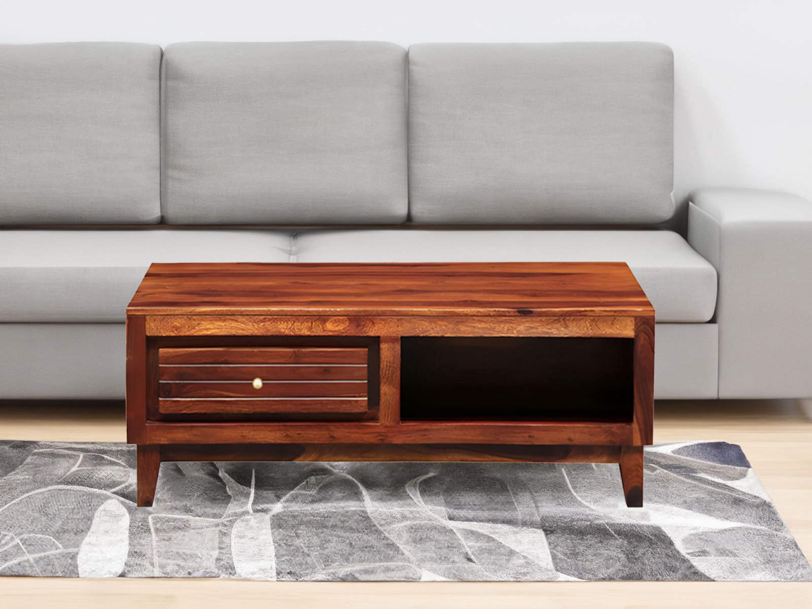 Amol solid wood sheesham coffee table 