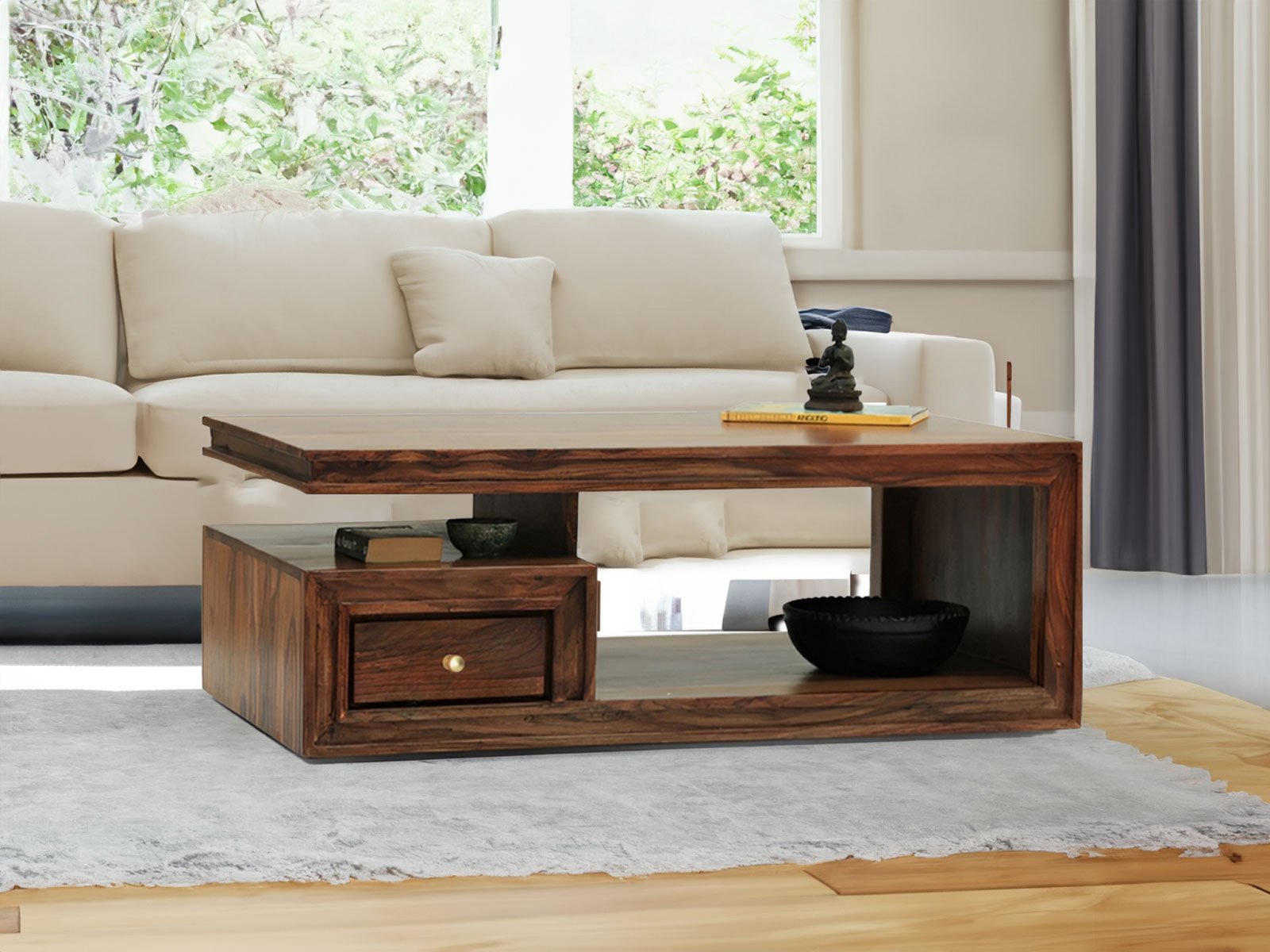 Ziya Solid Wood Sheesham Coffee Table