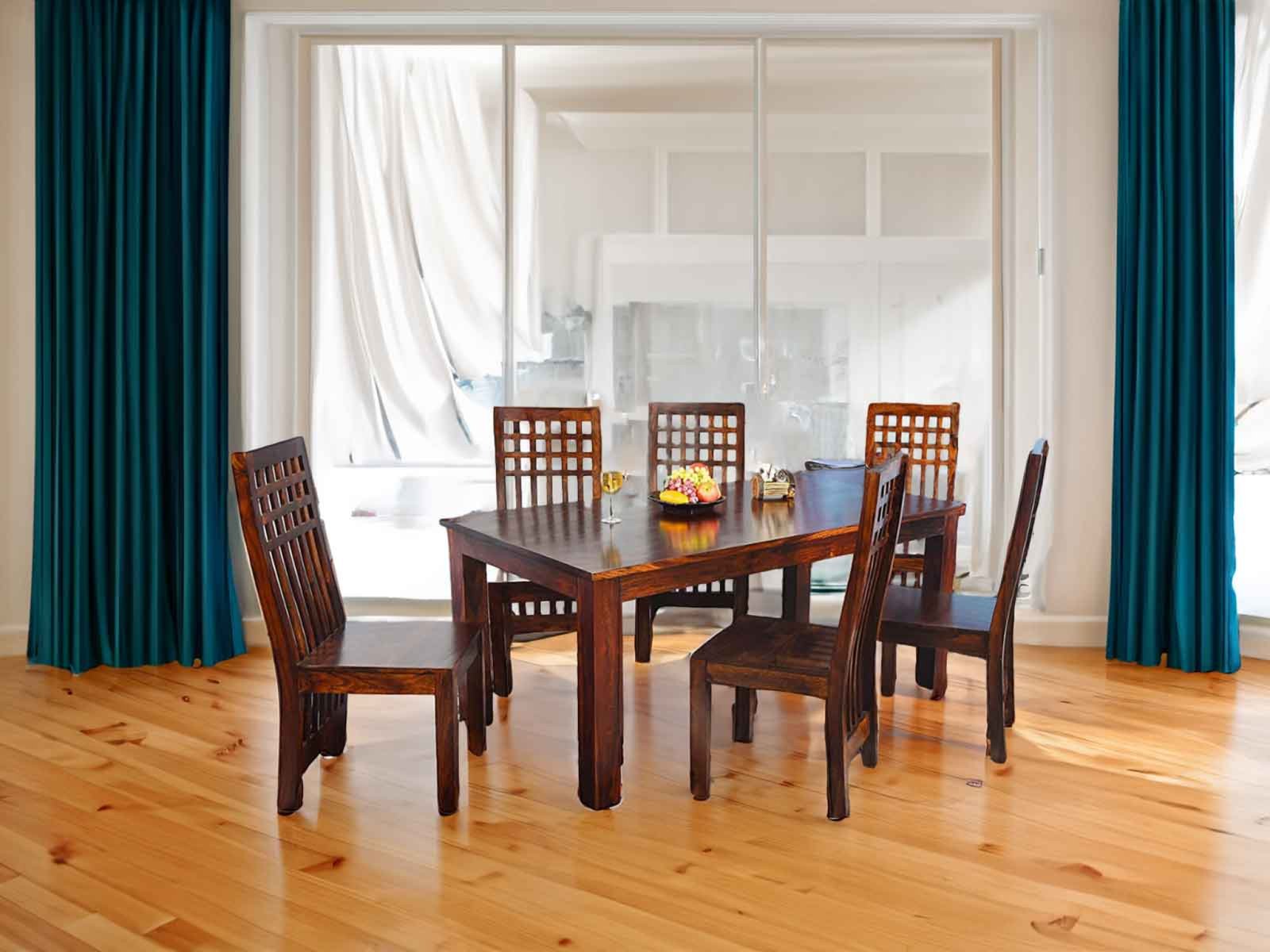 Hina Chavi Solid Wood 6 Seater Dining Set 