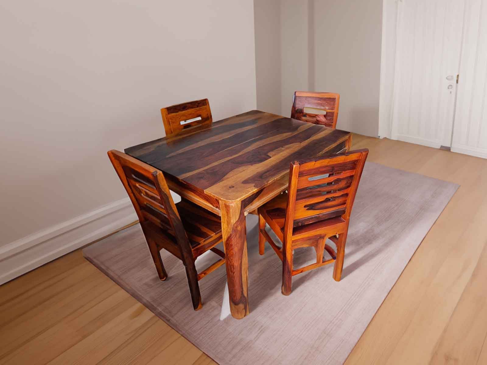 Rami Ulka Solid Wood 4 Seater dining set