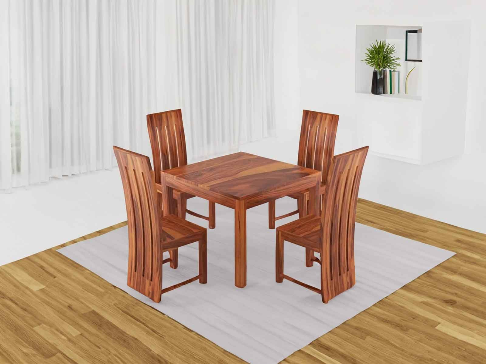 Rami Hena Solid Wood 4 Seater dining set 