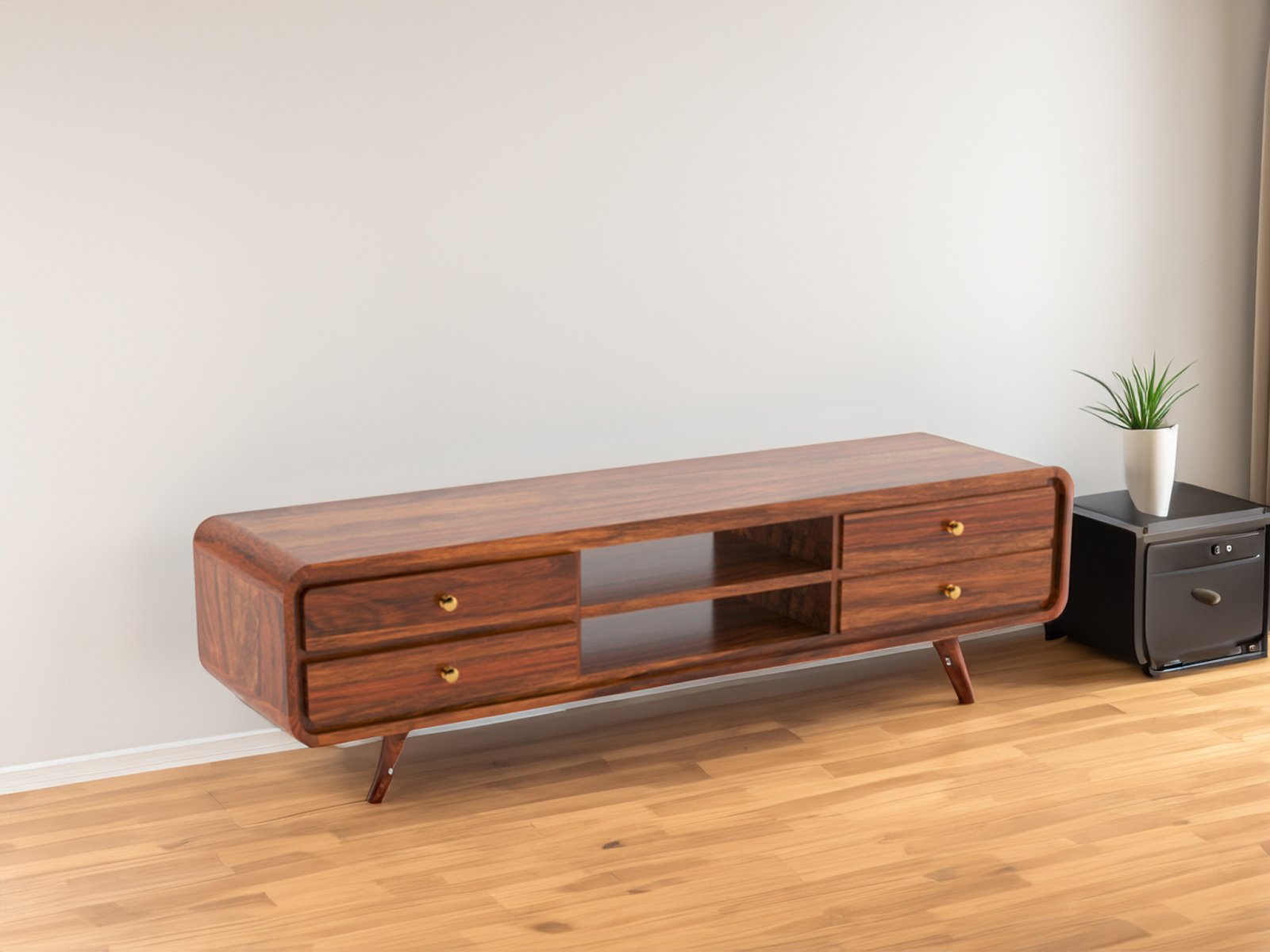 Chavi Solid Wood  TV Unit