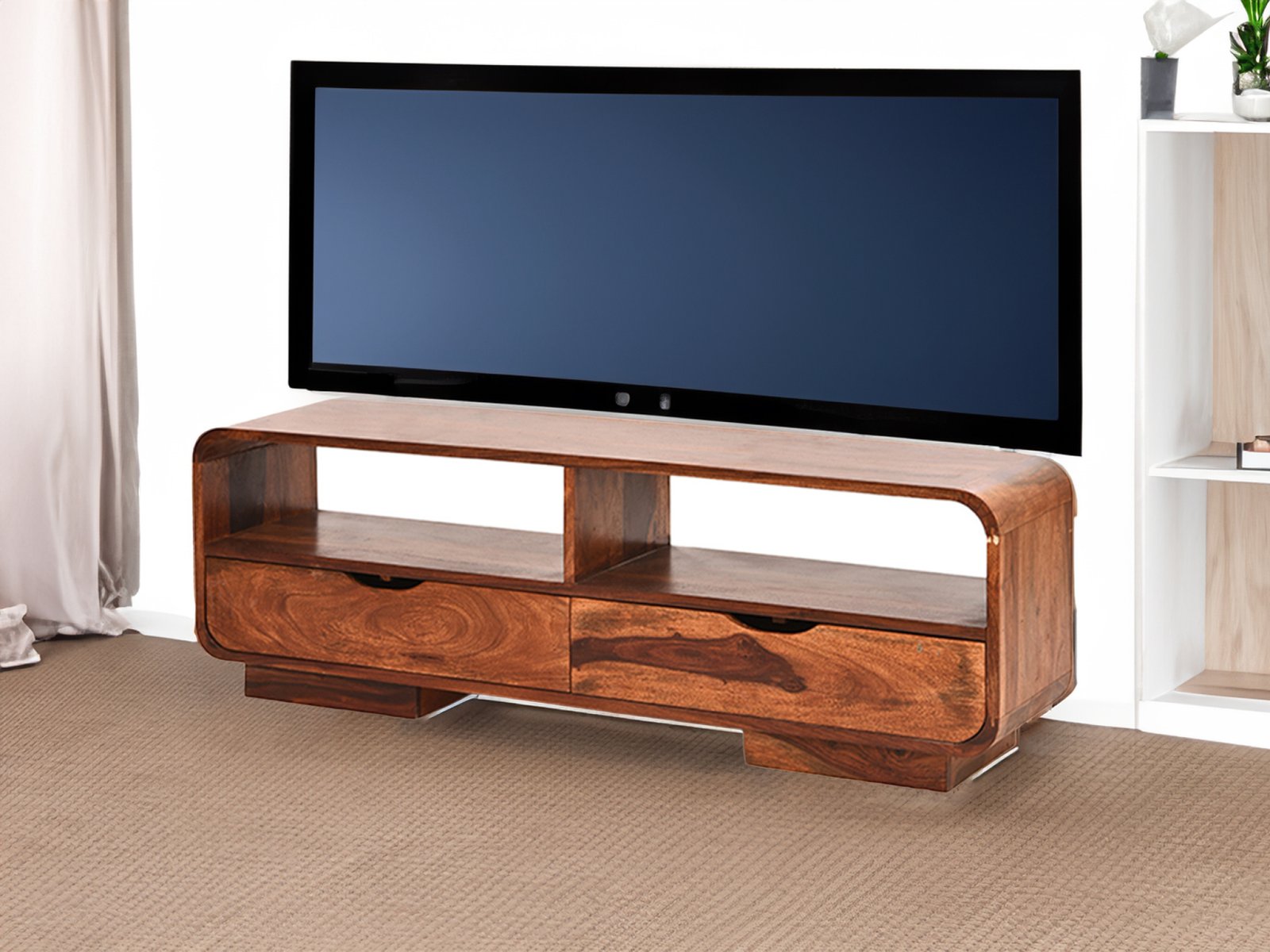 Rami solid Wood tv unit