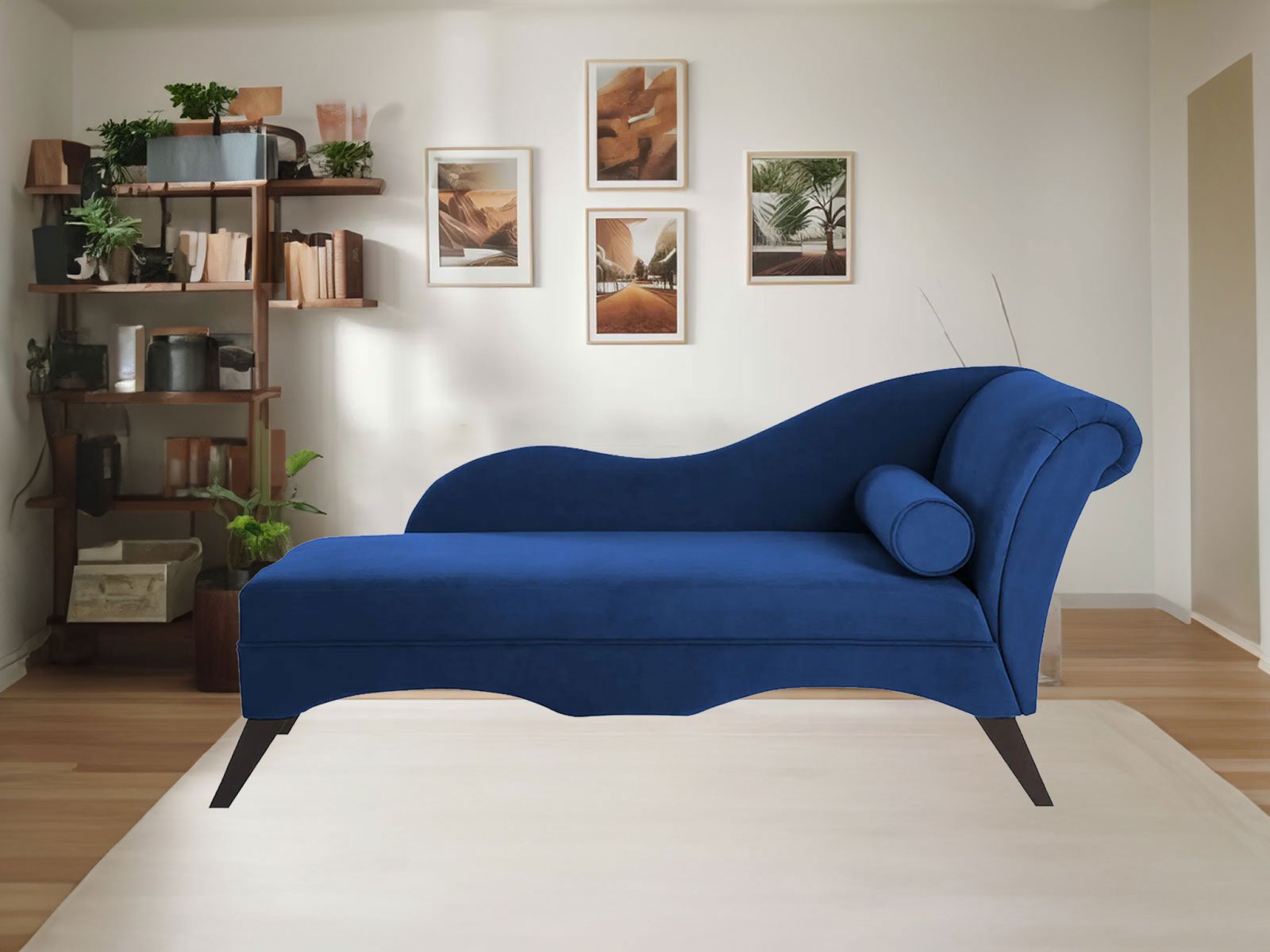 Alba Couch LHS In  Navy Blue Color