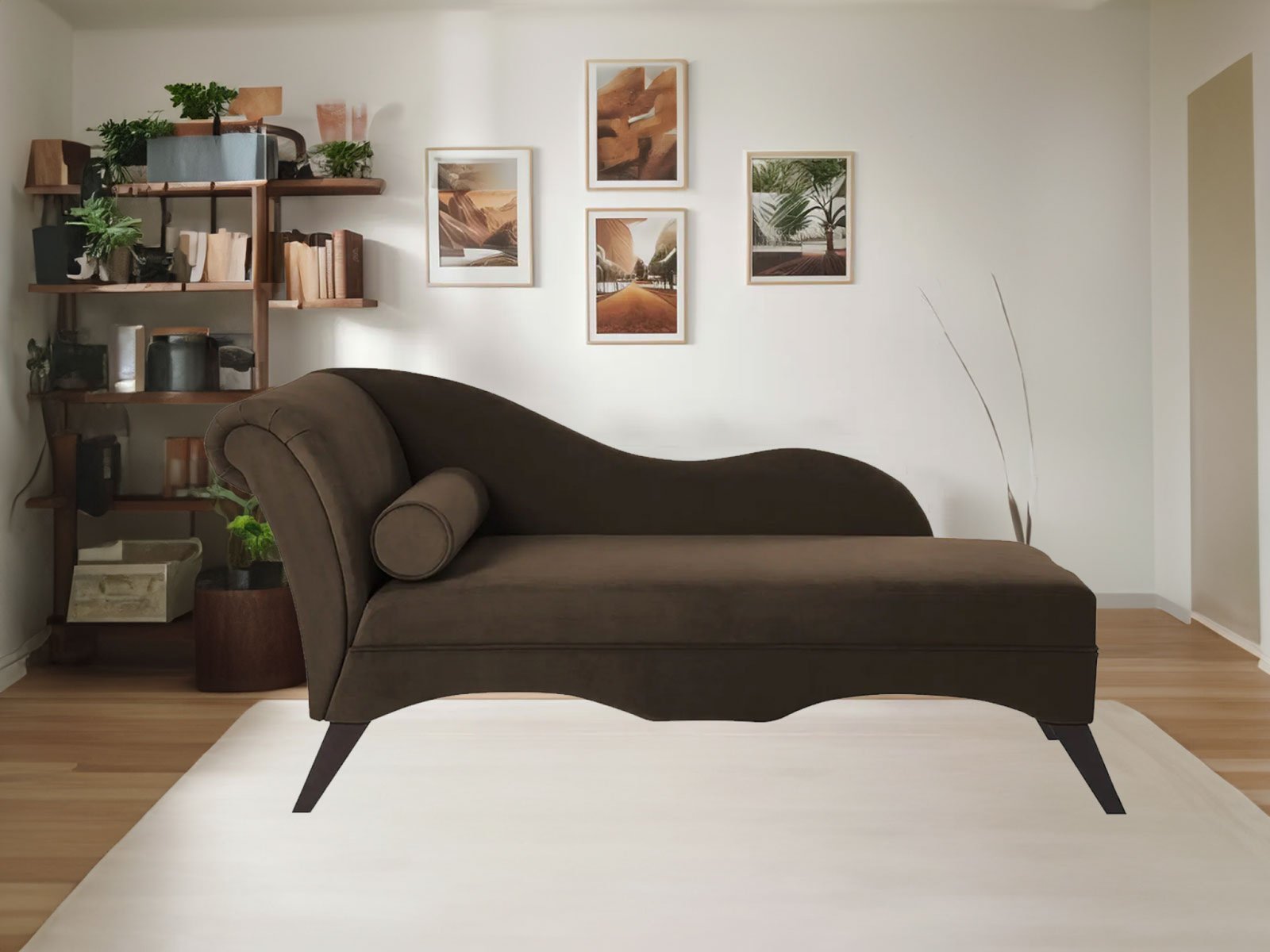 Alba Couch RHS In Brown Color
