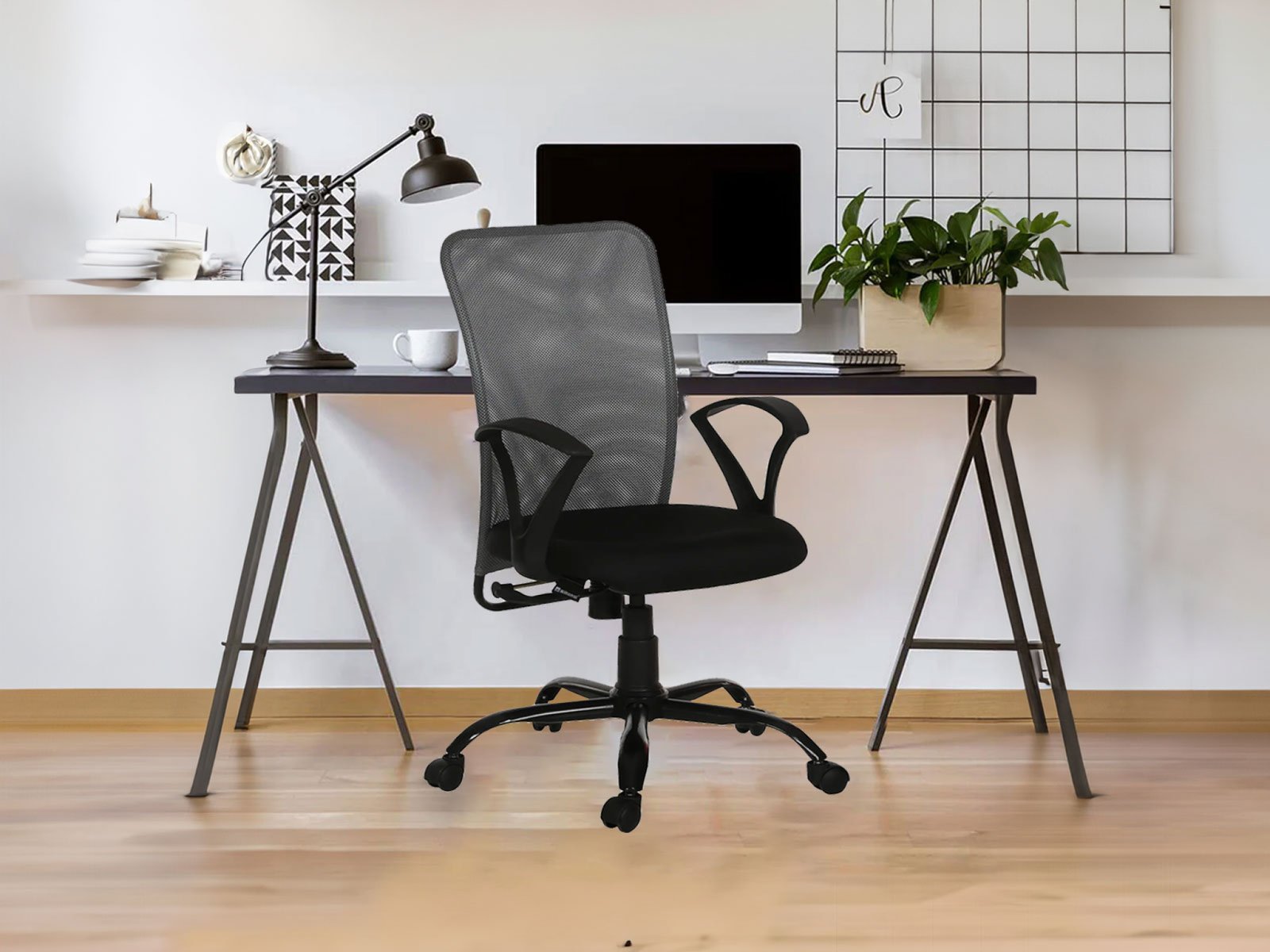 Aeron Chair In Grey & Black Color 