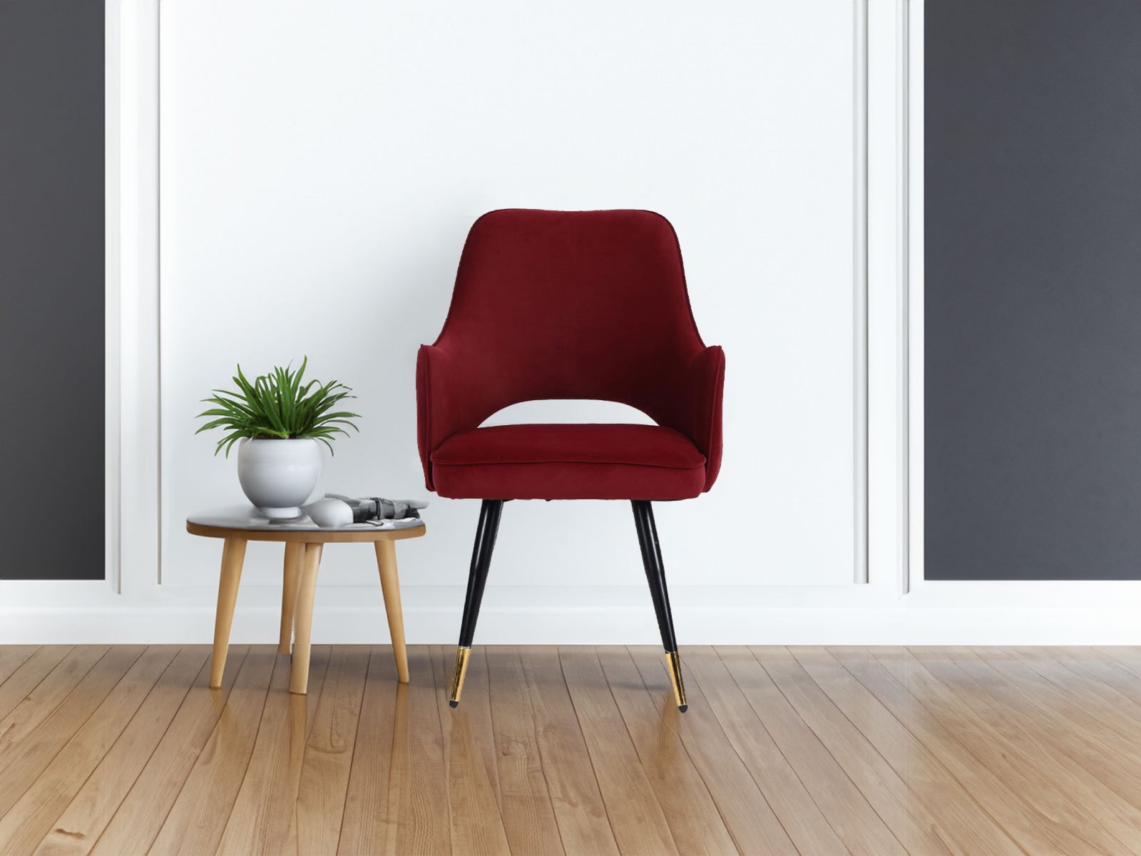 Mirra Chair In wine Color 