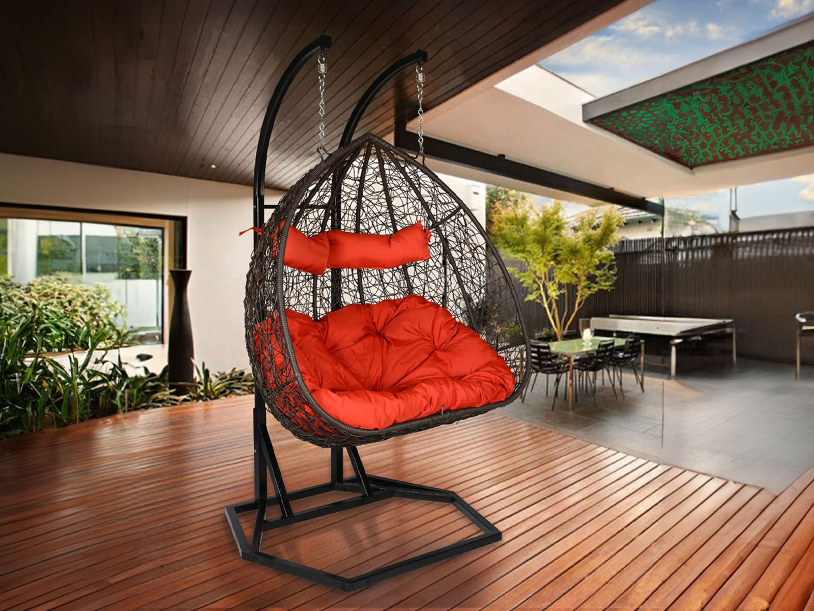 Anish Swing in Brown & Black Color