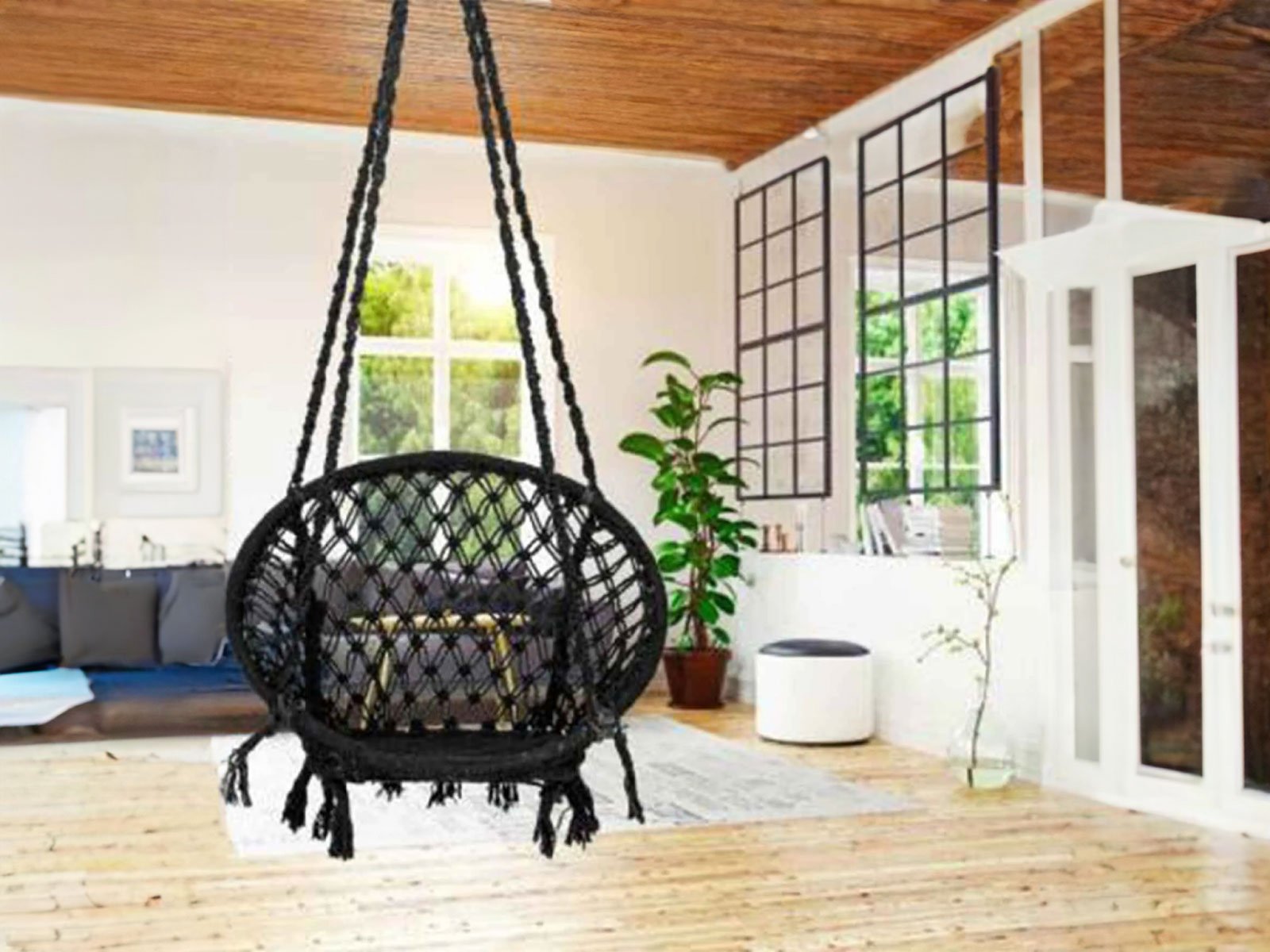 Round Swing In Black Color