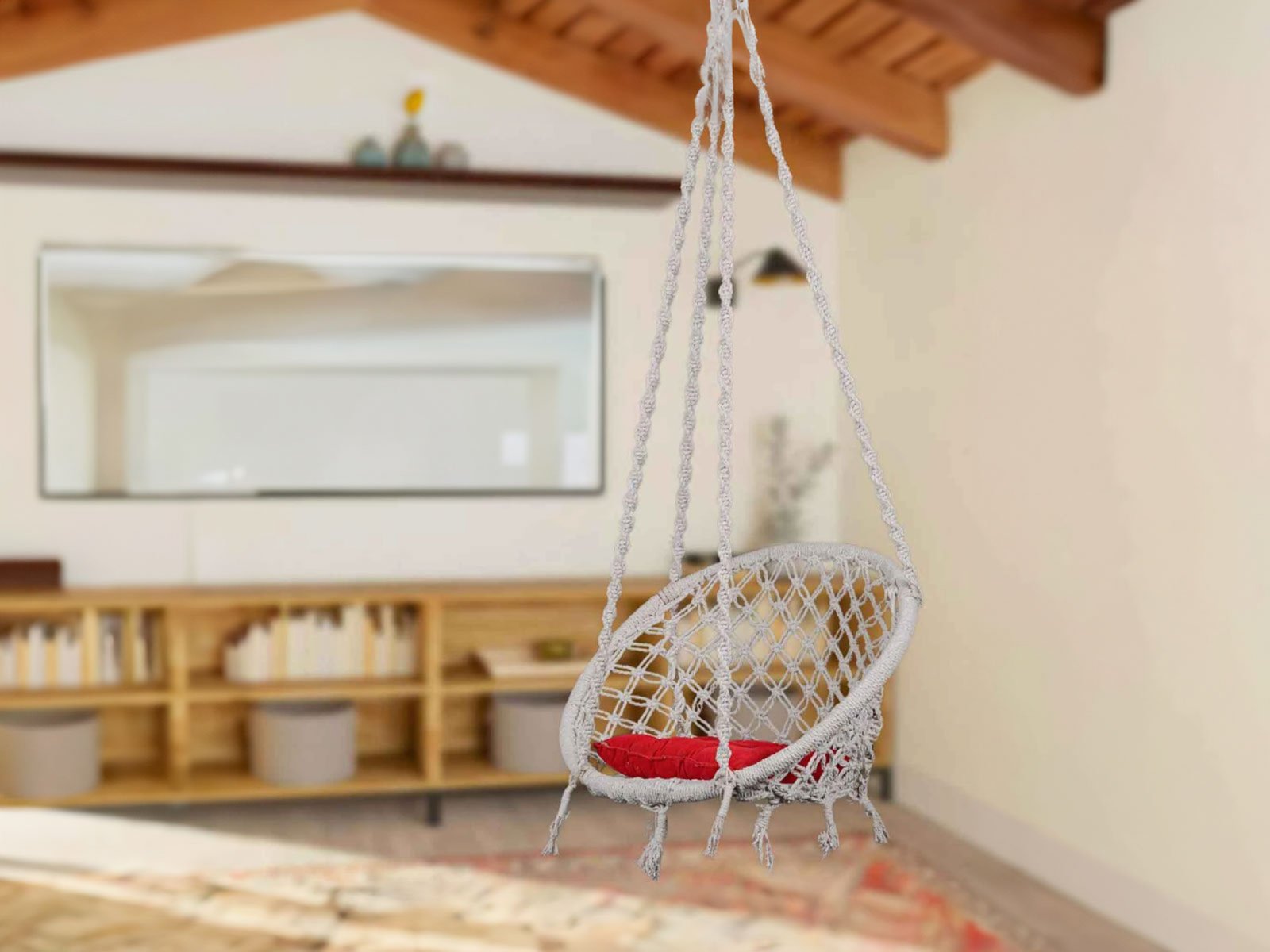 Round Swing In White Color