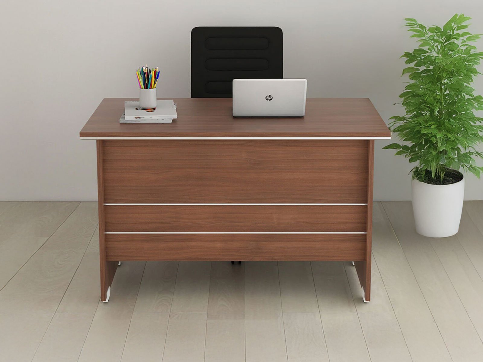 Alden Office Table  Medium With Storage 