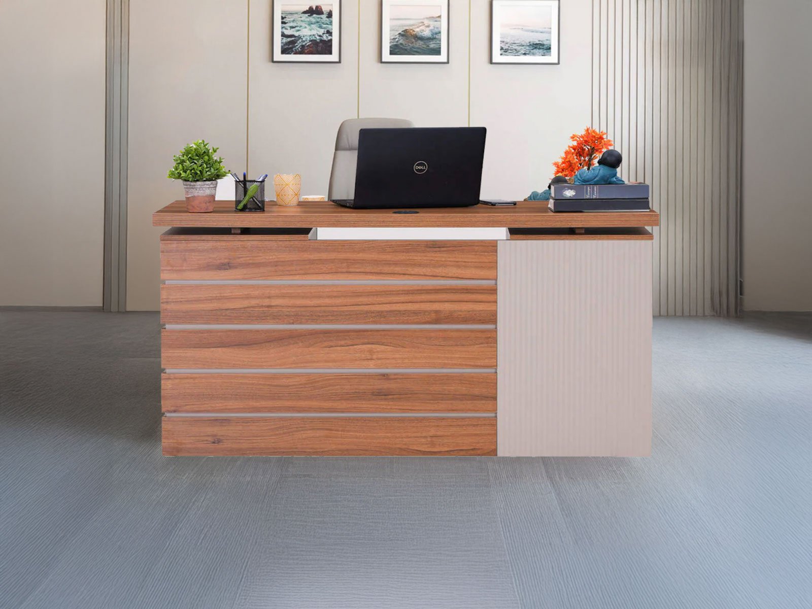Zeist Office Table Small with storage 