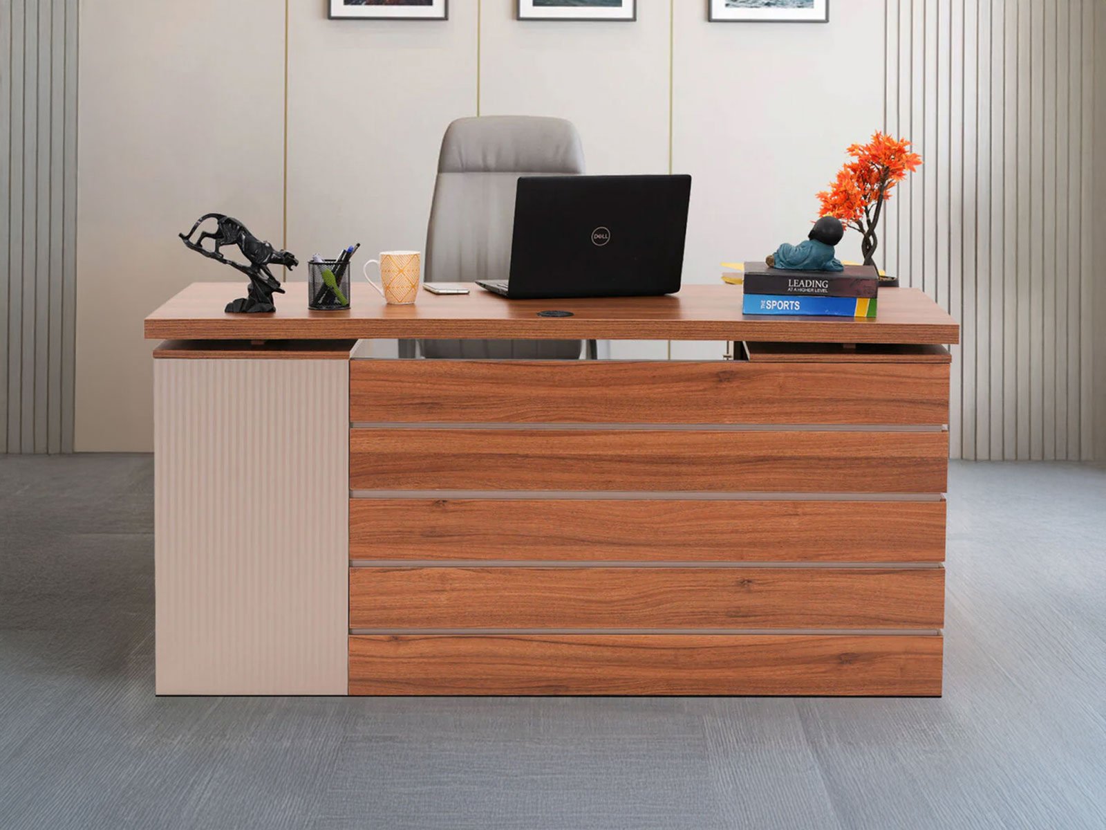 Zeist Office Table Medium with storage 