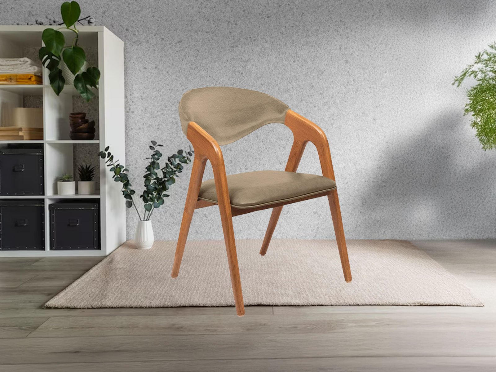 Quito Dining Chair In Brown  Color