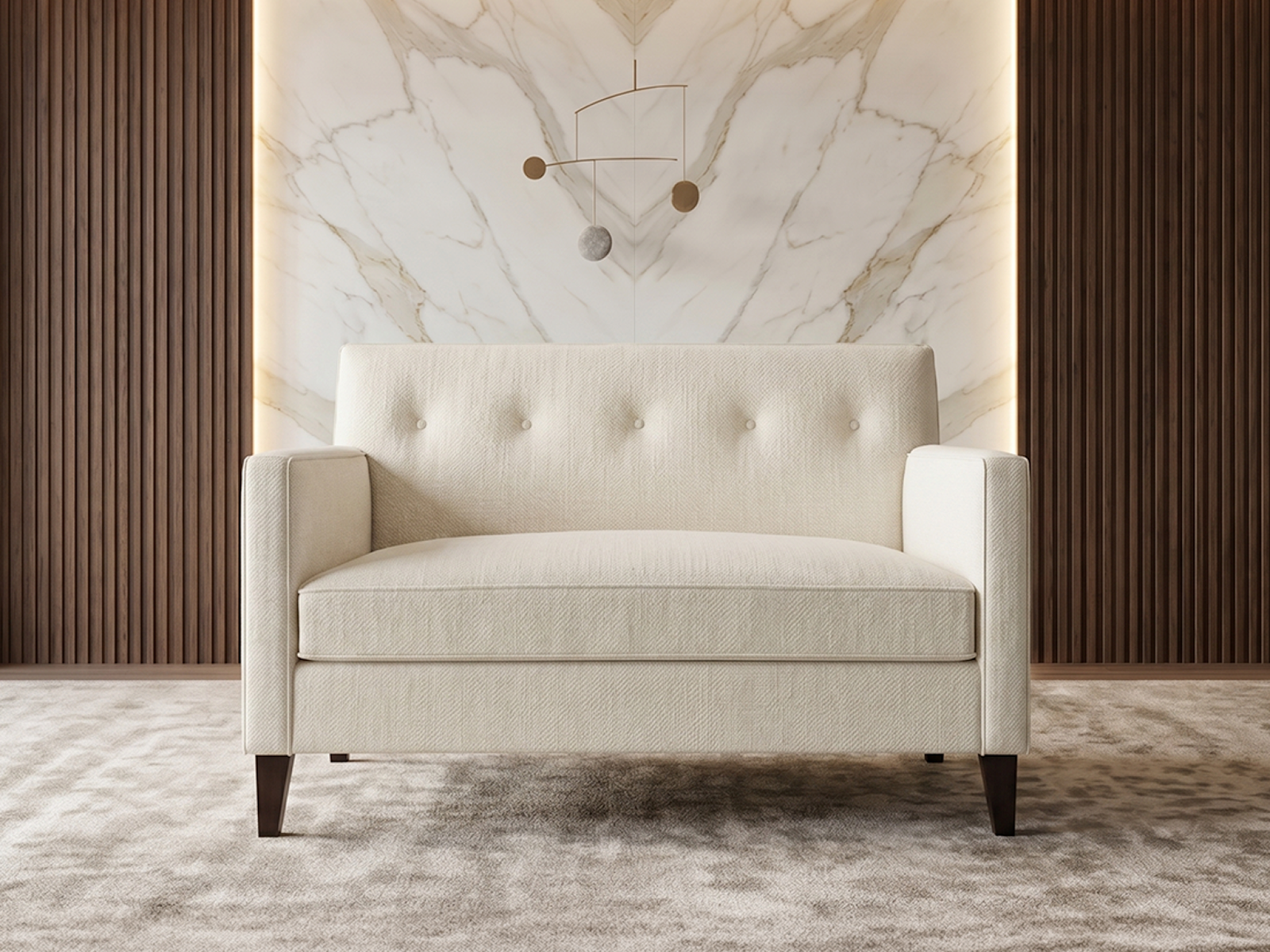 Bali Sofa 2 Seater Ivory Cream Color