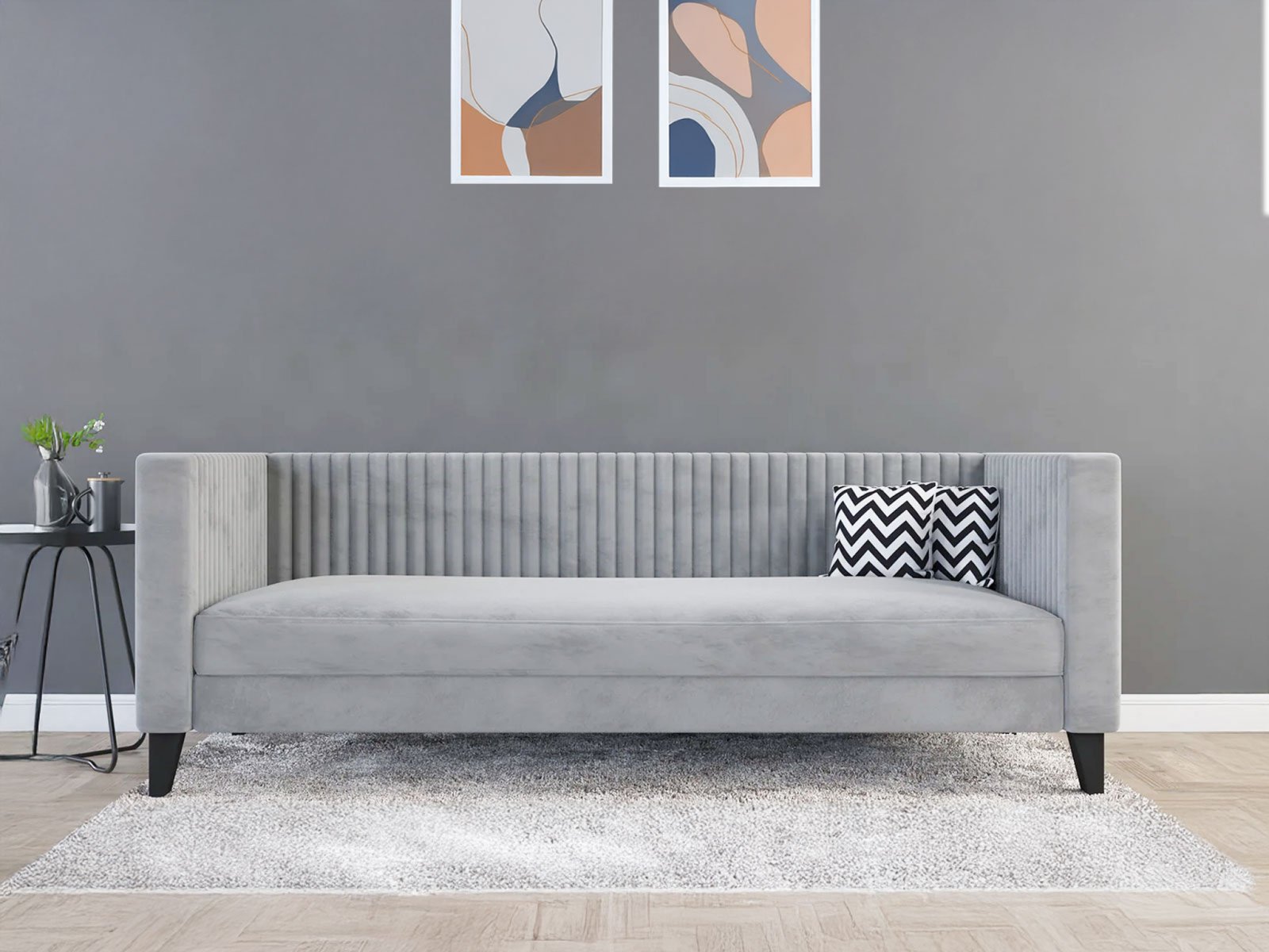 Miller Sofa 3 Seater In Cool Grey Color