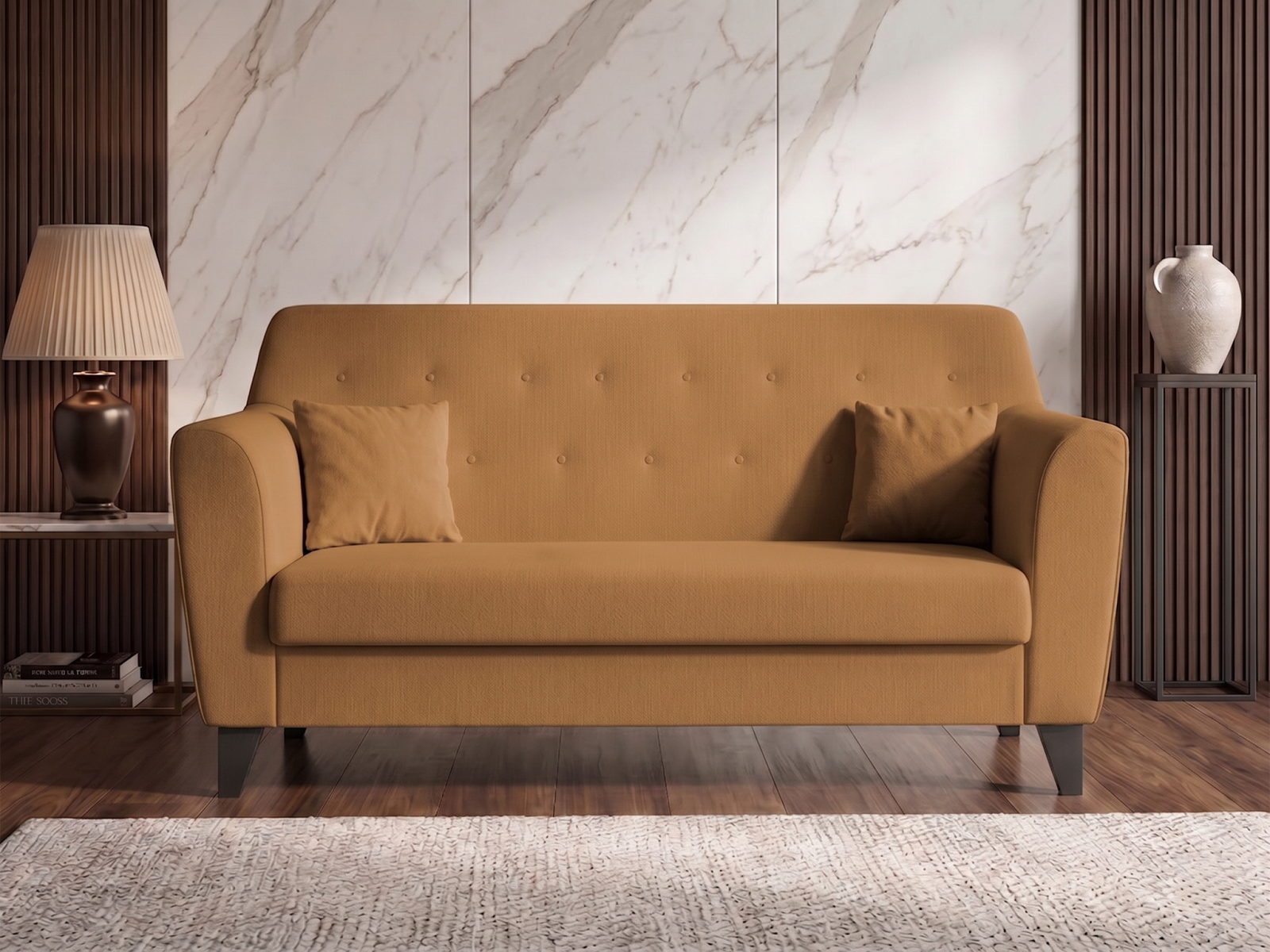 Andres Sofa 3 Seater In Mocha  Color 