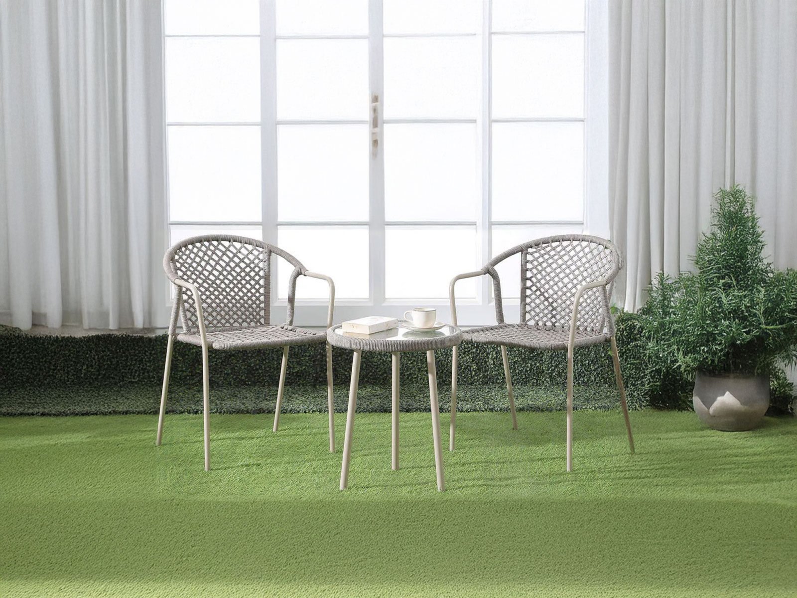 Lavish Table And Chair Sets In Cream Color