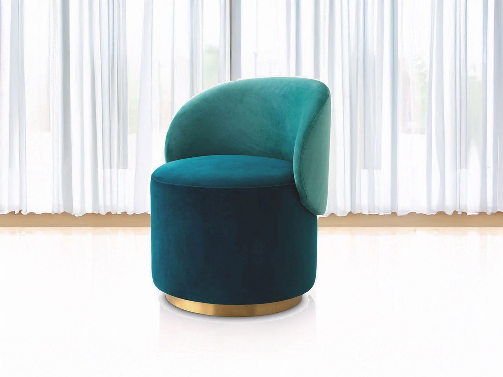 Accent Chair In Blue Color