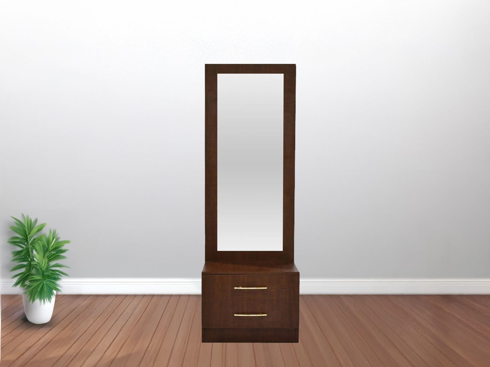 Caesar Dressing Table In Sawcut Dark Color 