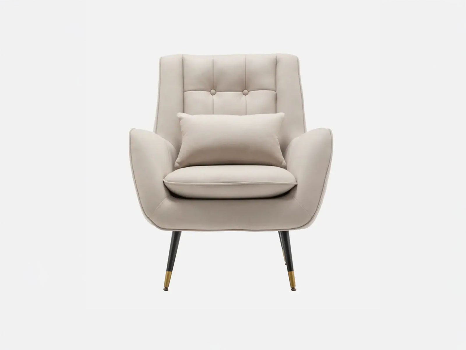Aron Lounge Chair In Beige Color 