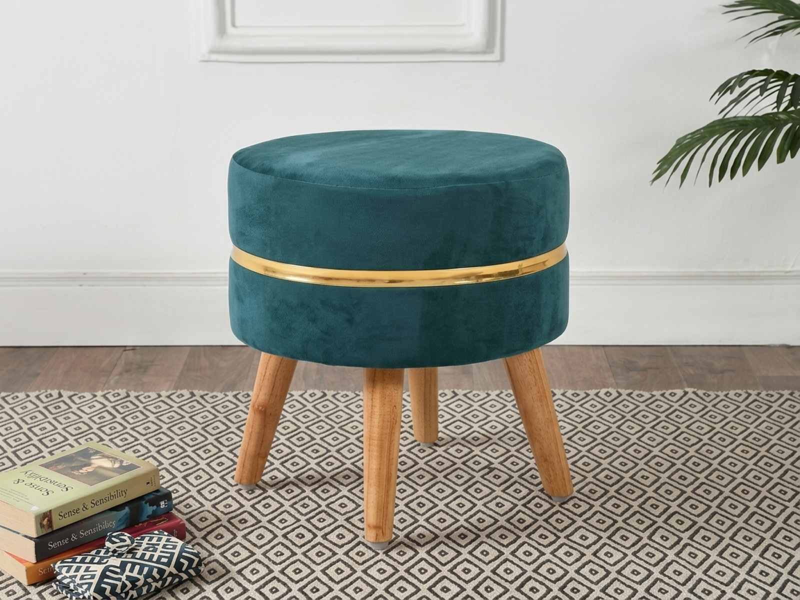  Ambo Stool In Teal Color