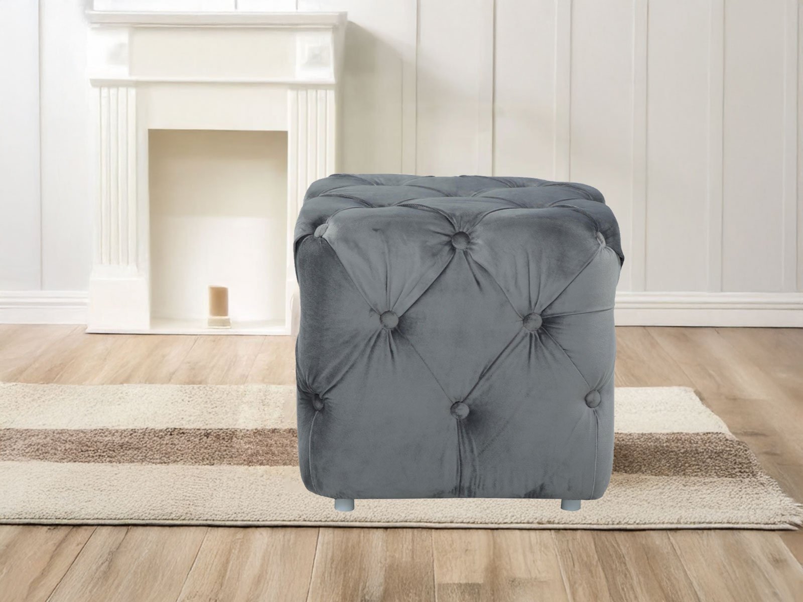 Lagoa Pouffe In Grey Color