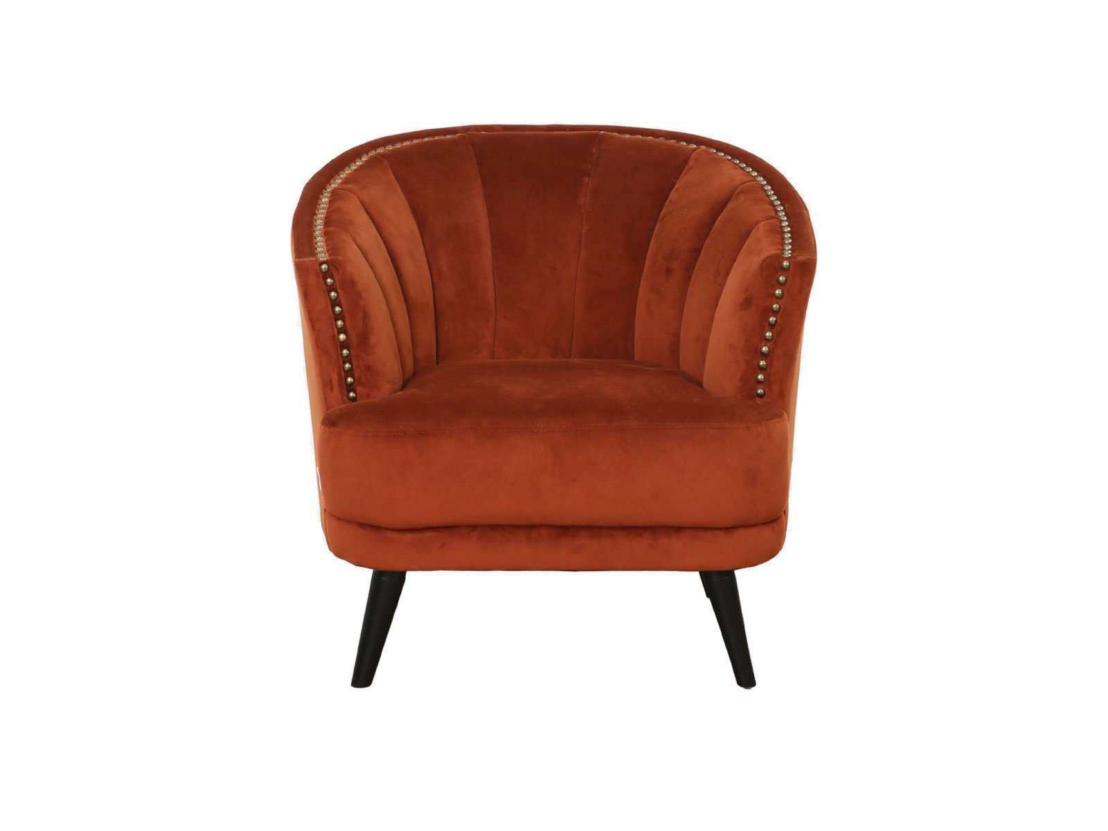 Orlin Chair In Rust Brown Color 