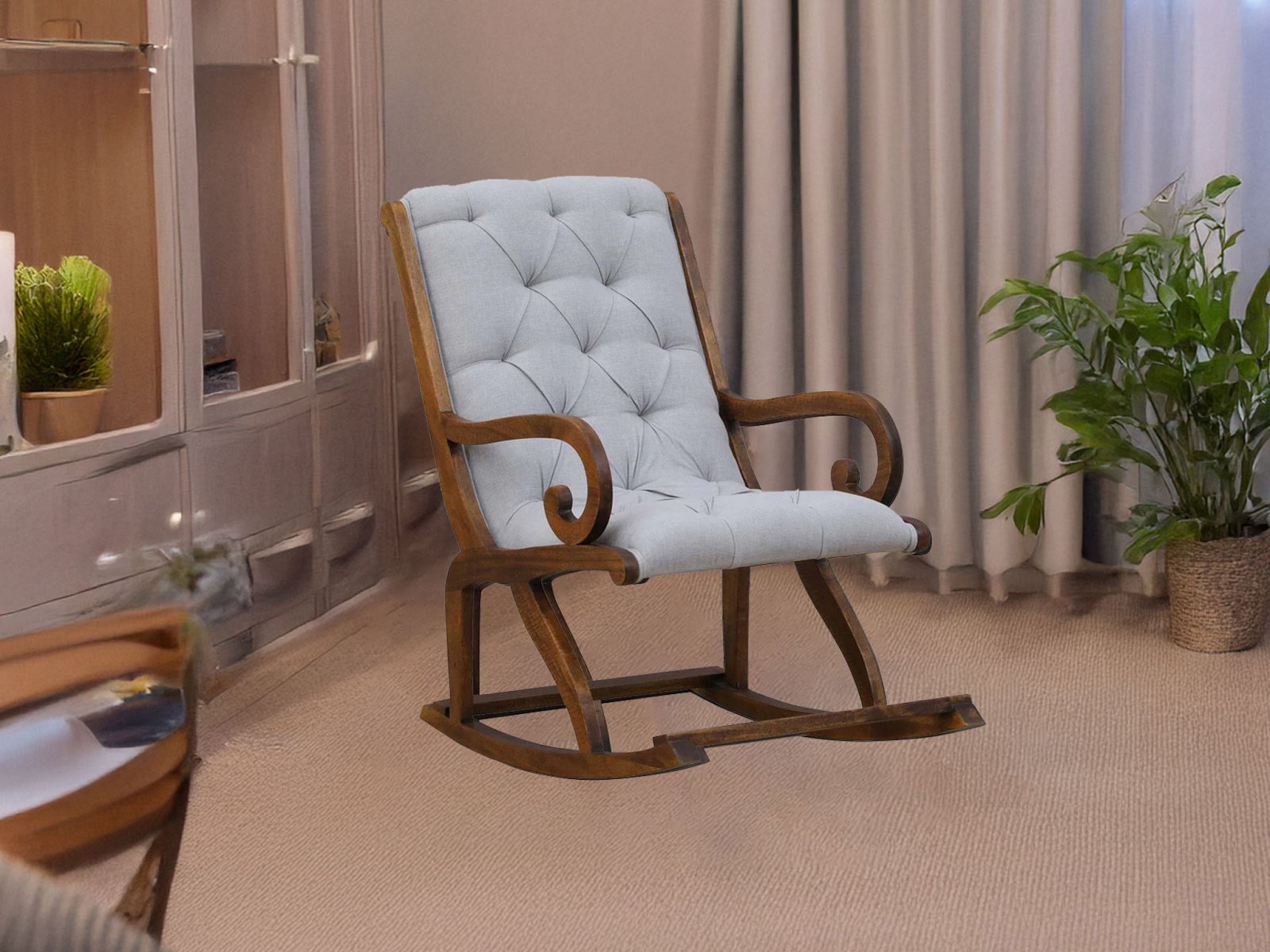 Mayer Rocking Chair in Rocking Chair in Scratch Resistant Natural Finish