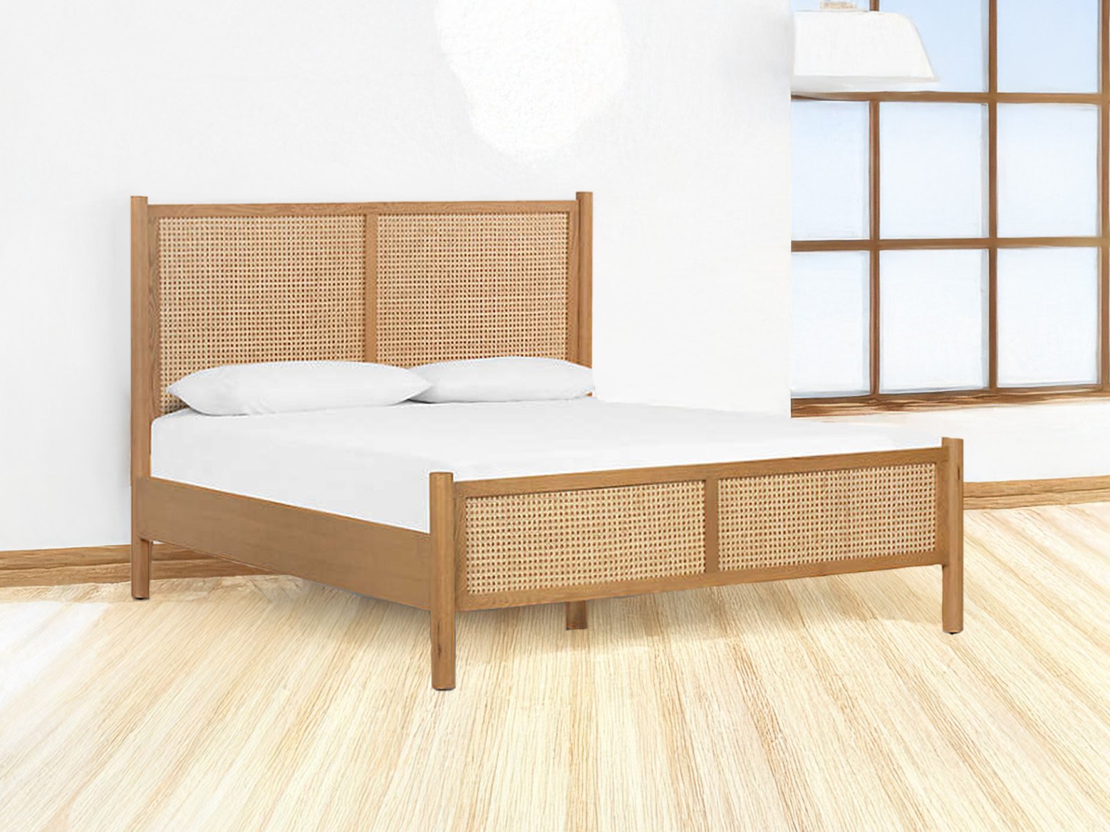 Valtara Bed In Khaki Finish