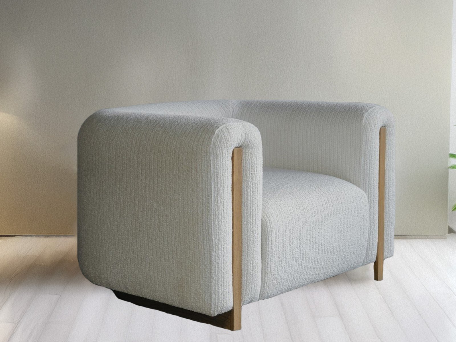 Haven Sofa 1 Seater In Light Gray Color 