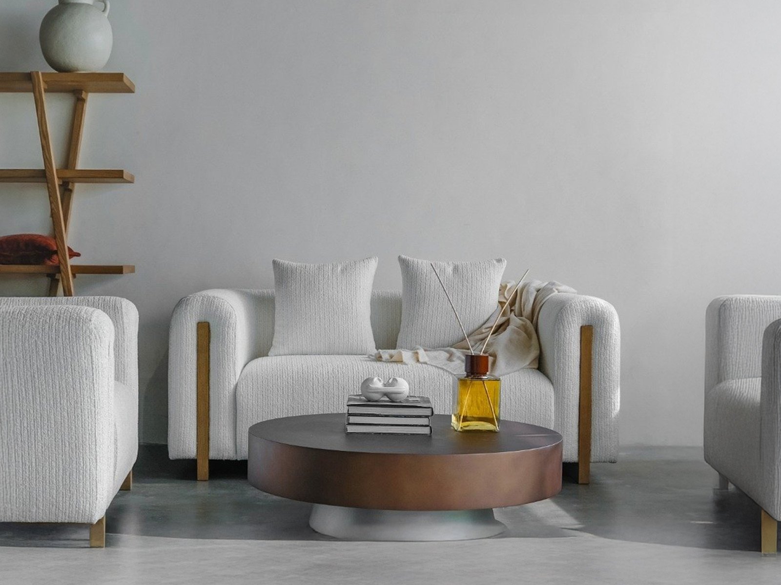 Haven Sofa 3 Seater In Light Gray Color 