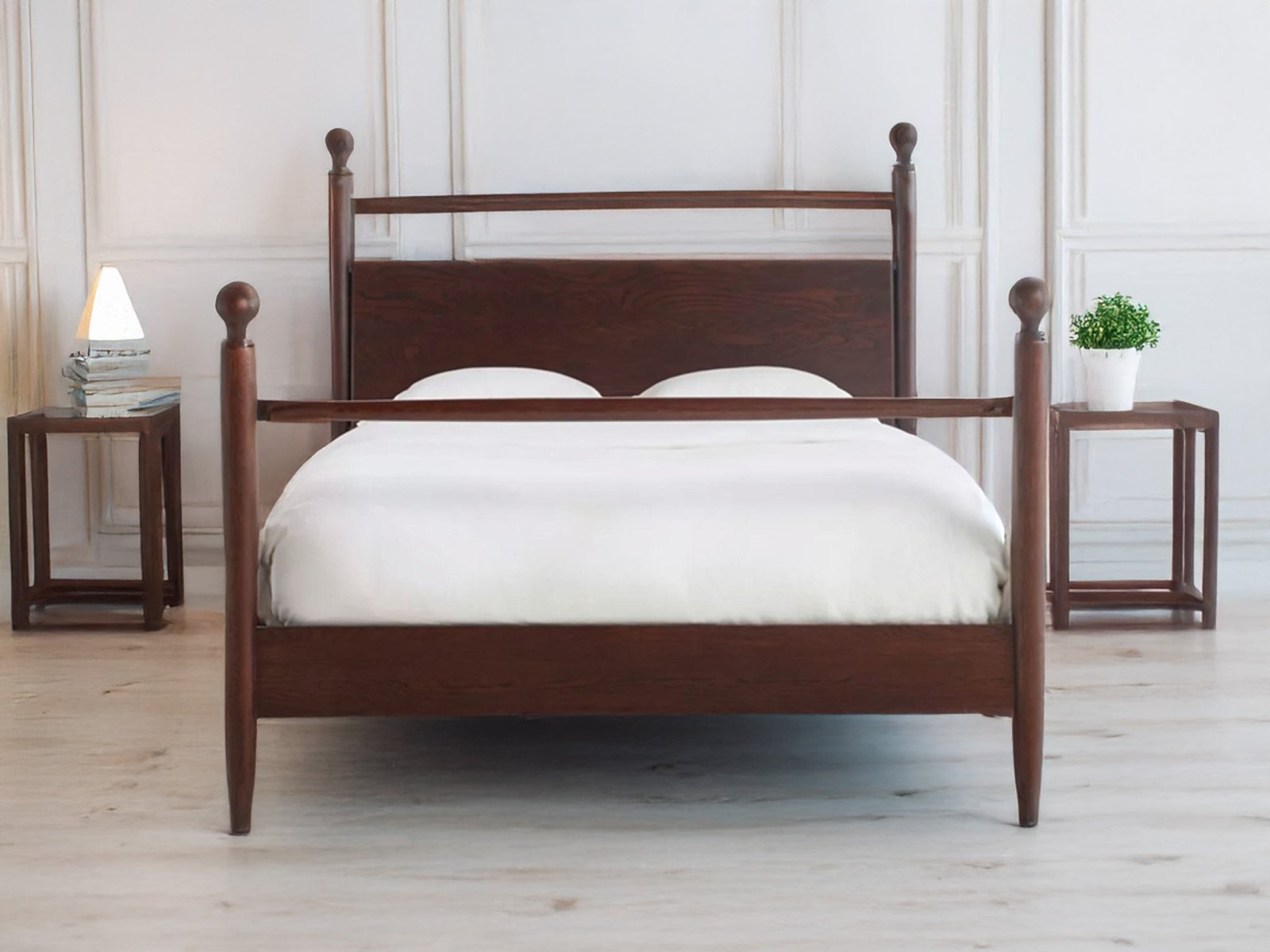 Elmia Bed In Brown Color 