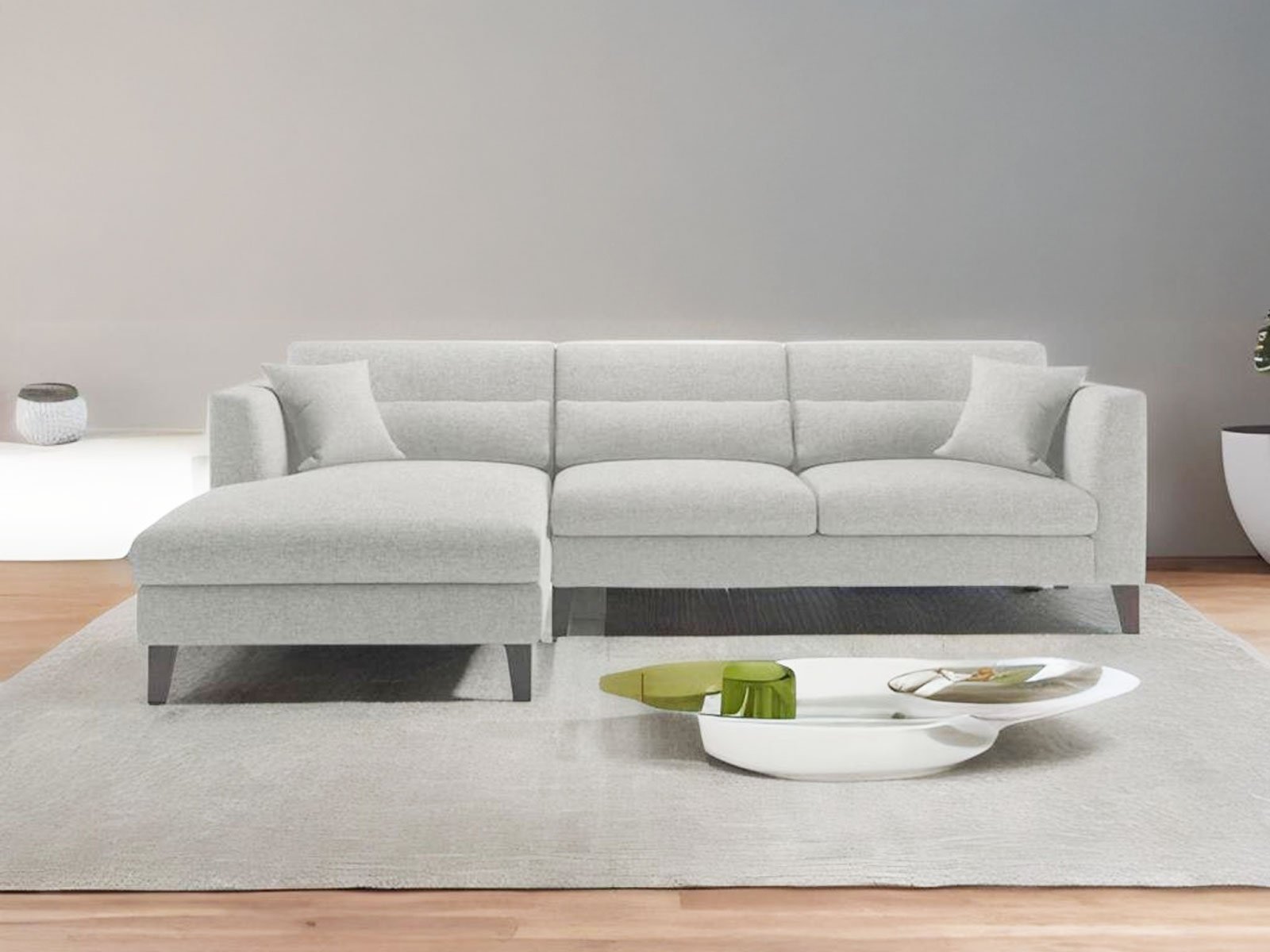 Cruse Sectional Sofa In Gray
