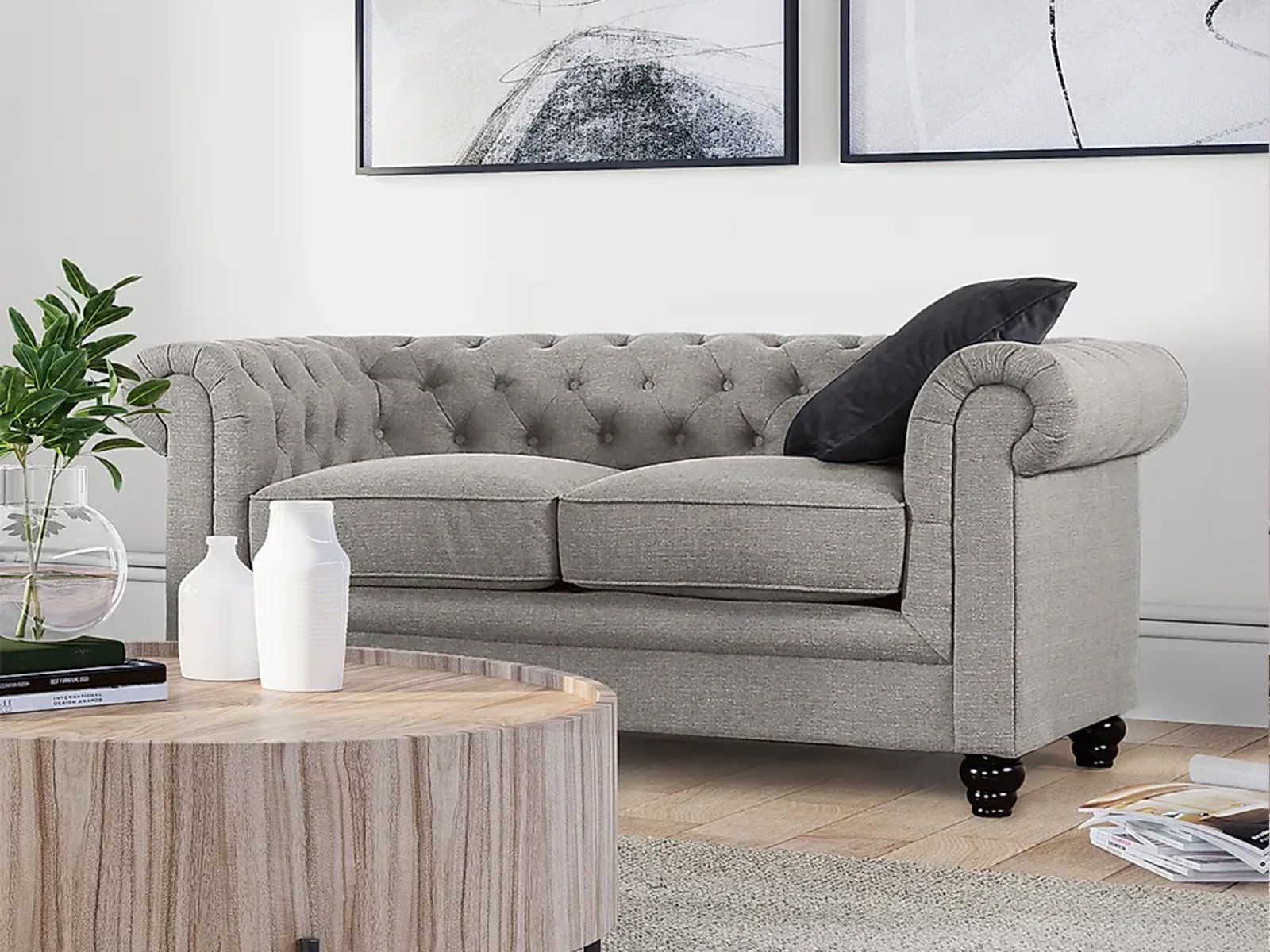 Jackson 2 Seater Sofa In Light Grey color