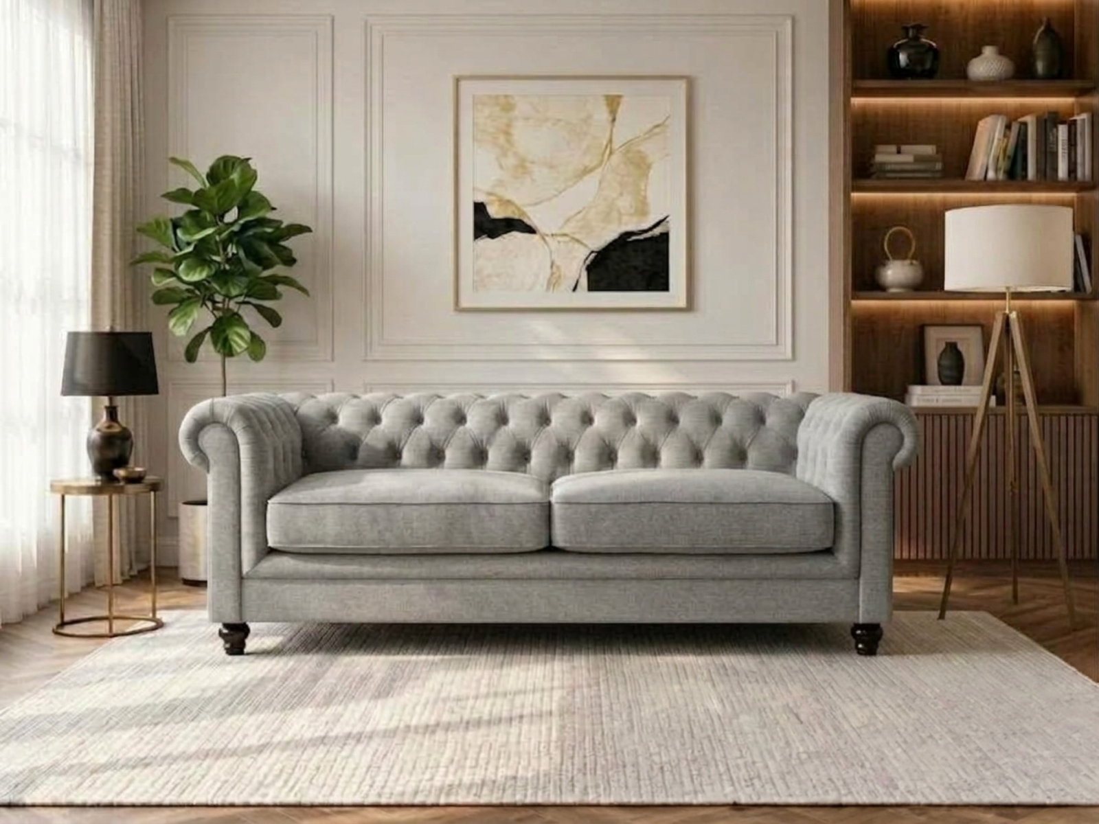 Jackson 2 Seater Sofa In Light Grey color